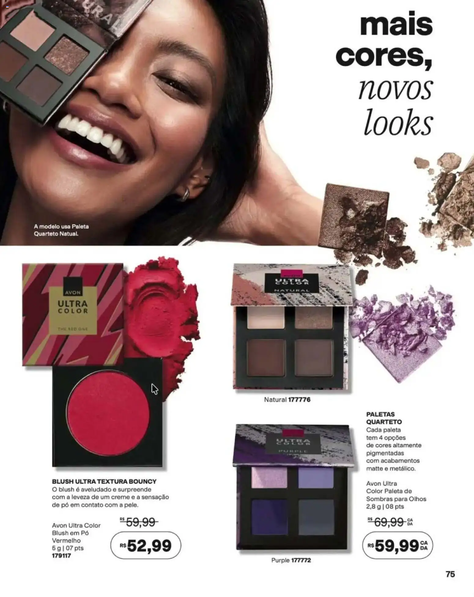 Avon Folheto - válido de 12/10/2026 | Página: 75 | Produtos: Pó, Blush, Creme