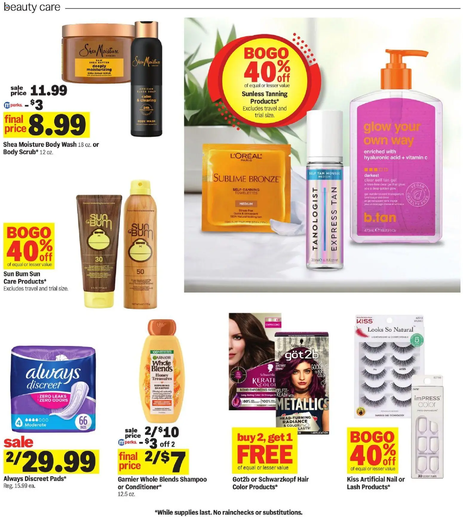 Meijer Weekly Ad - valid from 11.03.2026 | Page: 30 | Products: Vitamin, Nail, Pads, Sugar