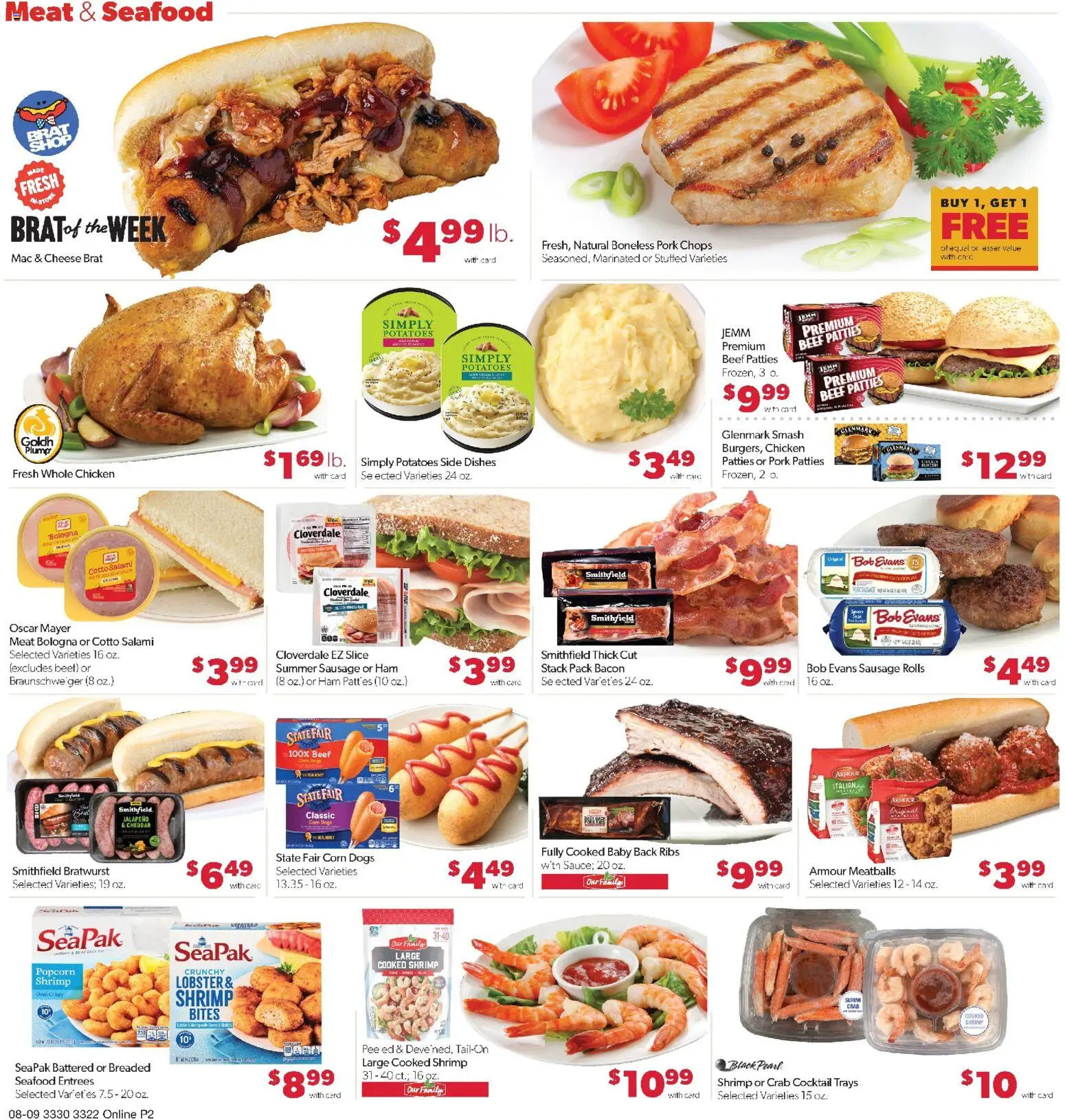Family Fare Weekly Ad - MN - valid from 08/09/2026 | Page: 7 | Products: Popcorn, Meat, Beef, Seafood