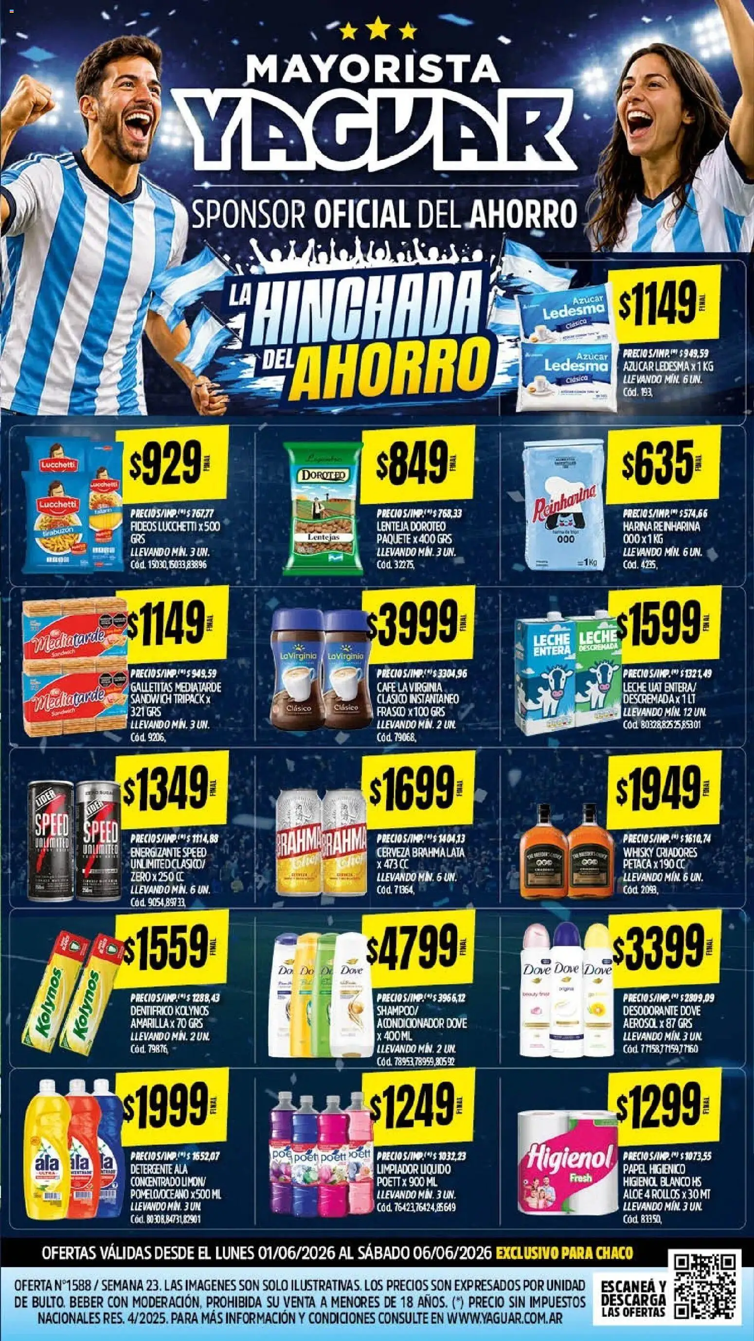 Yaguar - Oferta Semanal Chaco │ válido desde el 01.06.2026 | Página: 2 | Productos: Galletitas, Harina, Azucar, Leche