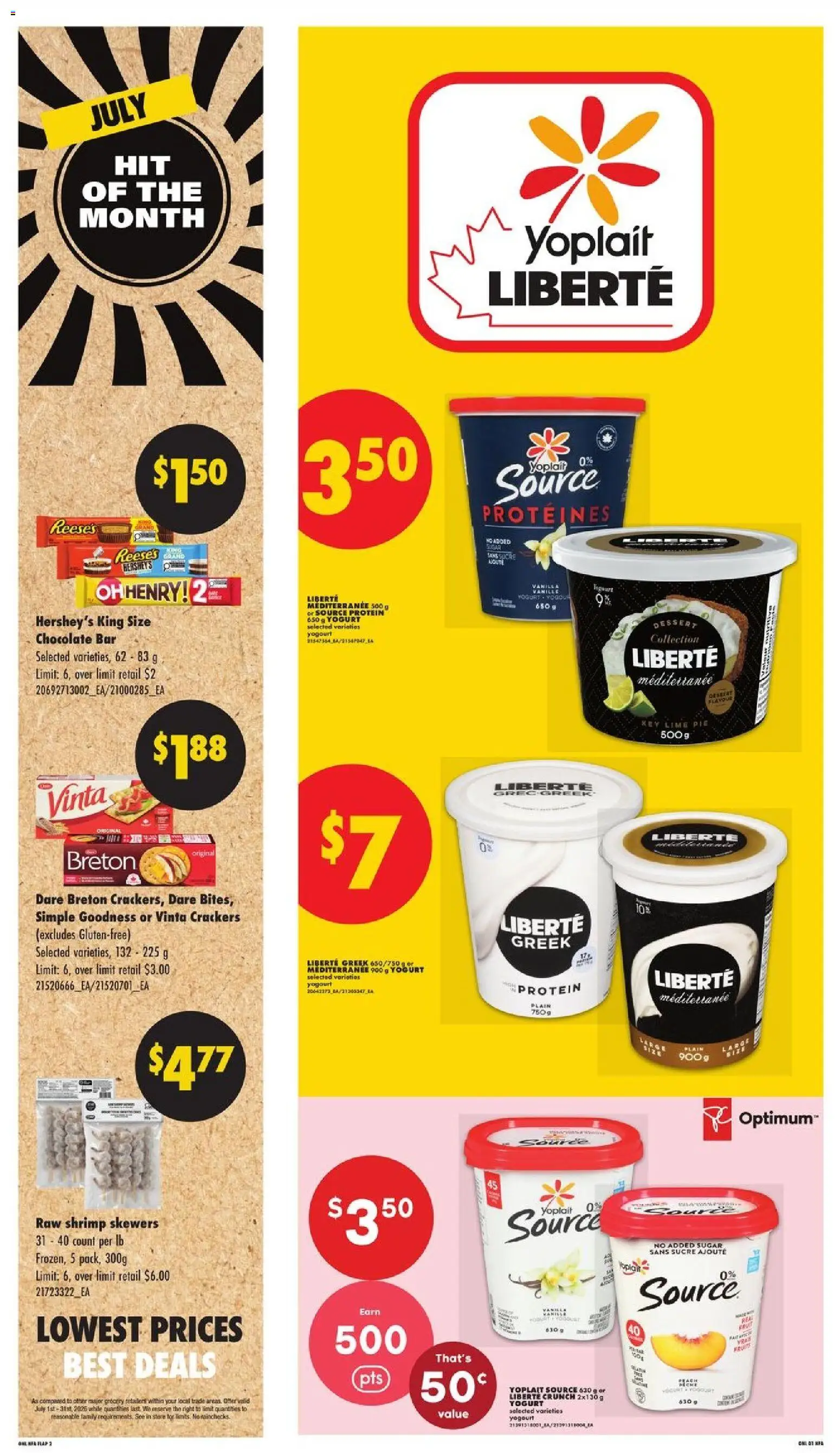 No Frills flyer valid from Jul 9, 2026 | Page: 5 | Products: Yogurt, Chocolate
