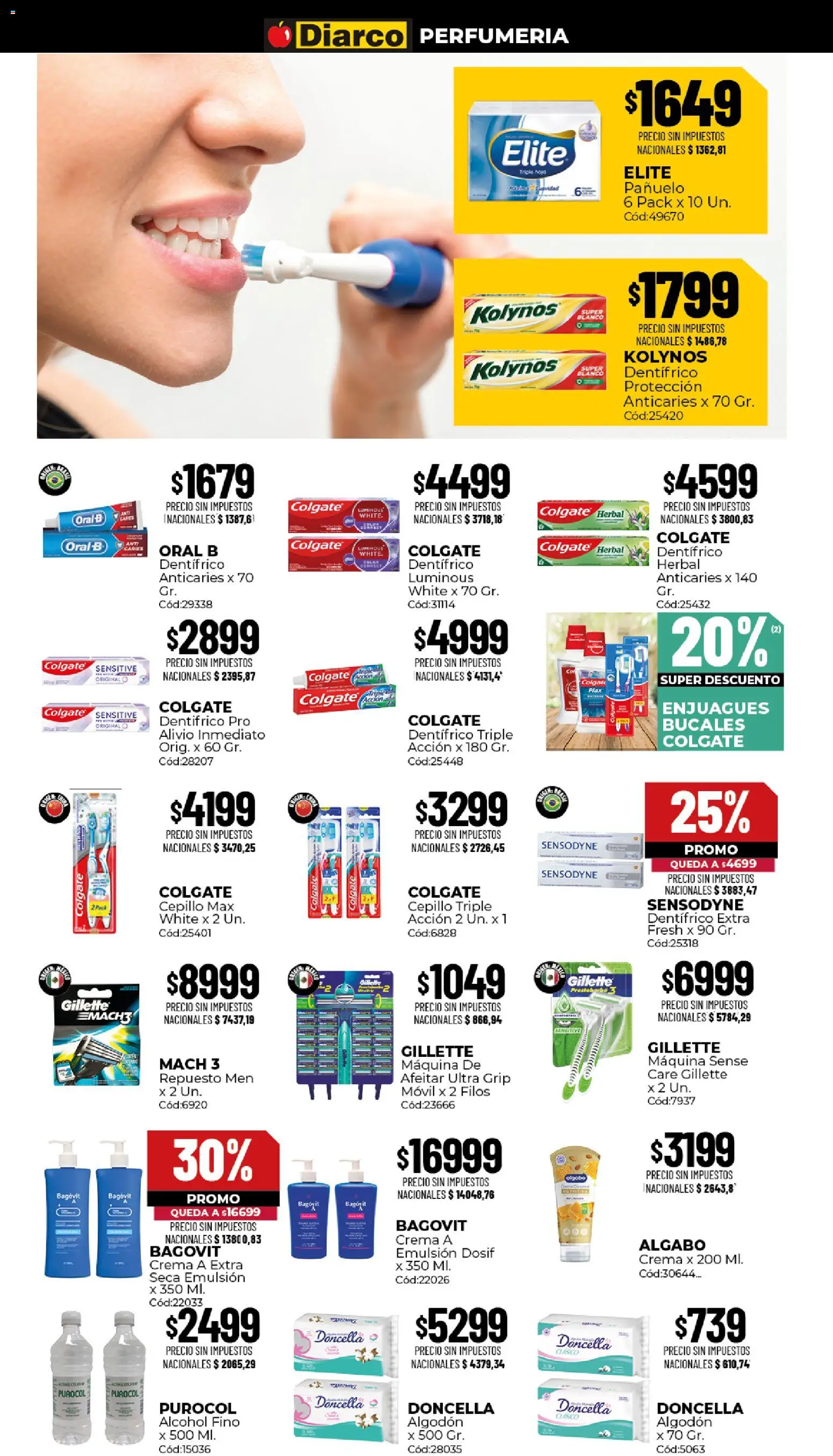 Diarco ofertas │ válido desde el 17/08/2026 | Página: 14 | Productos: Pañuelo, Cepillo, Emulsión, Crema