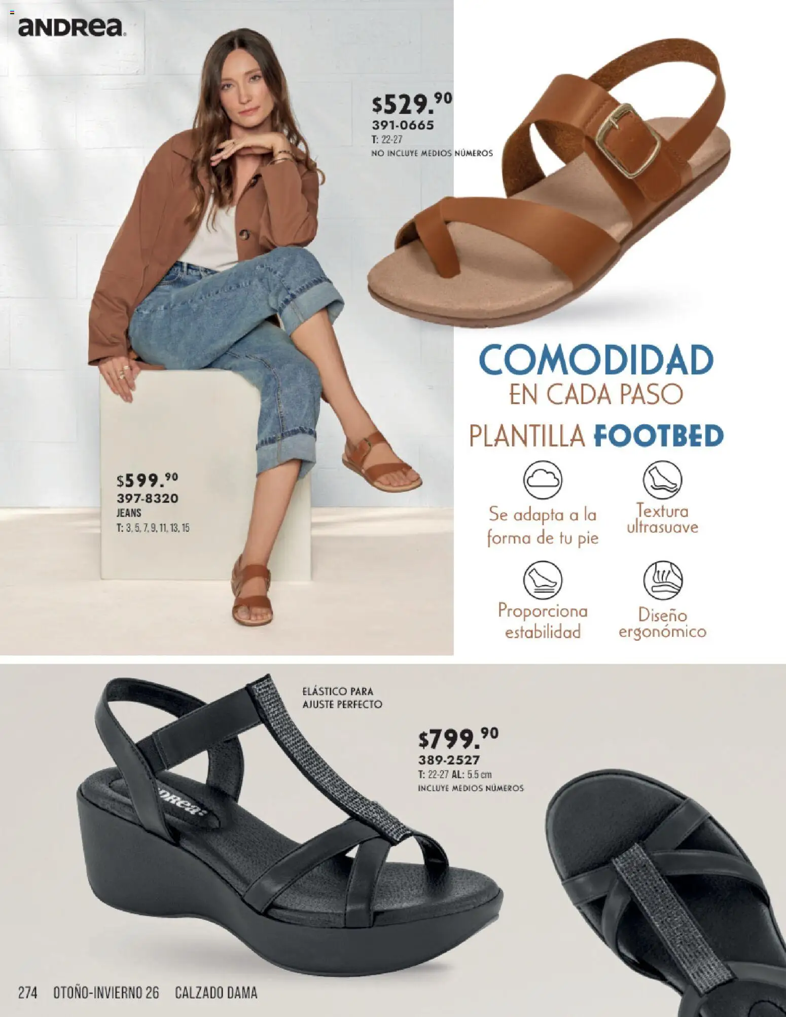 Nuevas ofertas de Andrea válidas en toda la República Mexicana desde el 23/08/2026. ¡Encuentra las mejores ofertas en Andrea catálogo Otoño Invierno! | Página: 274