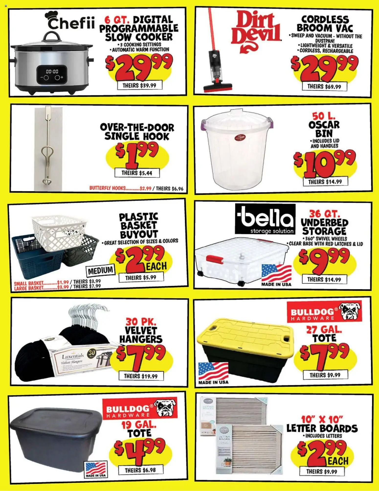 Ollie's Weekly Ad - valid from 08/18/2026 | Page: 2 | Products: Vacuum, Swivel, Basket, Slow cooker