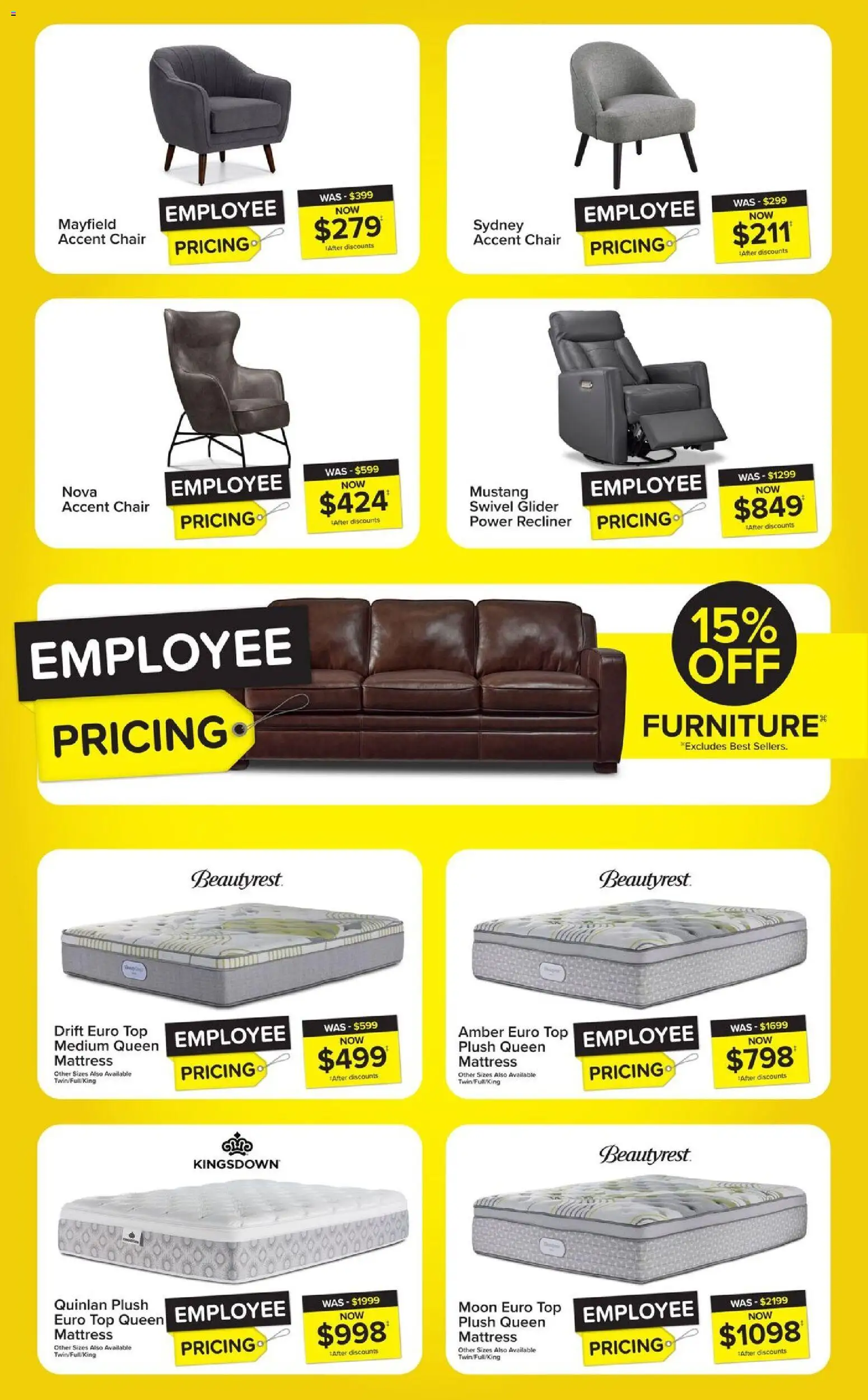 Leon's flyer valid from Sep 3, 2026 | Page: 2 | Products: Mattress, Chair