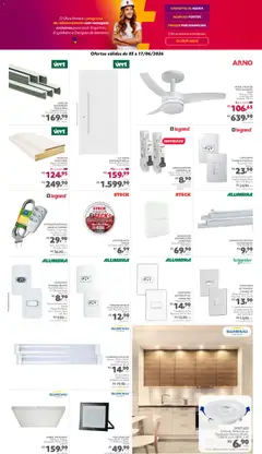 Telhanorte - Ofertas atuais - Pré-Visualização do folheto da loja Telhanorte, válido de 03.06.2026 | Página: 15 | Produtos: Interruptor, Tomada, Luminária, Fita