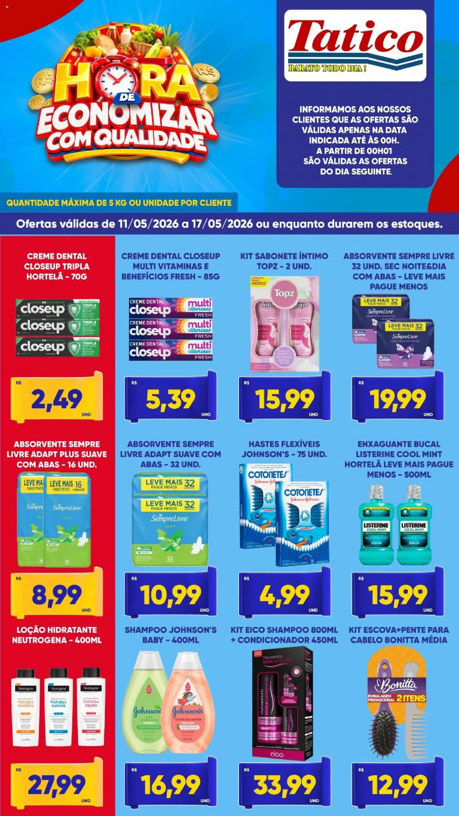 Tatico Folheto - válido de 11.05.2026 | Página: 6 | Produtos: Hortelã, Condicionador, Creme, Absorvente
