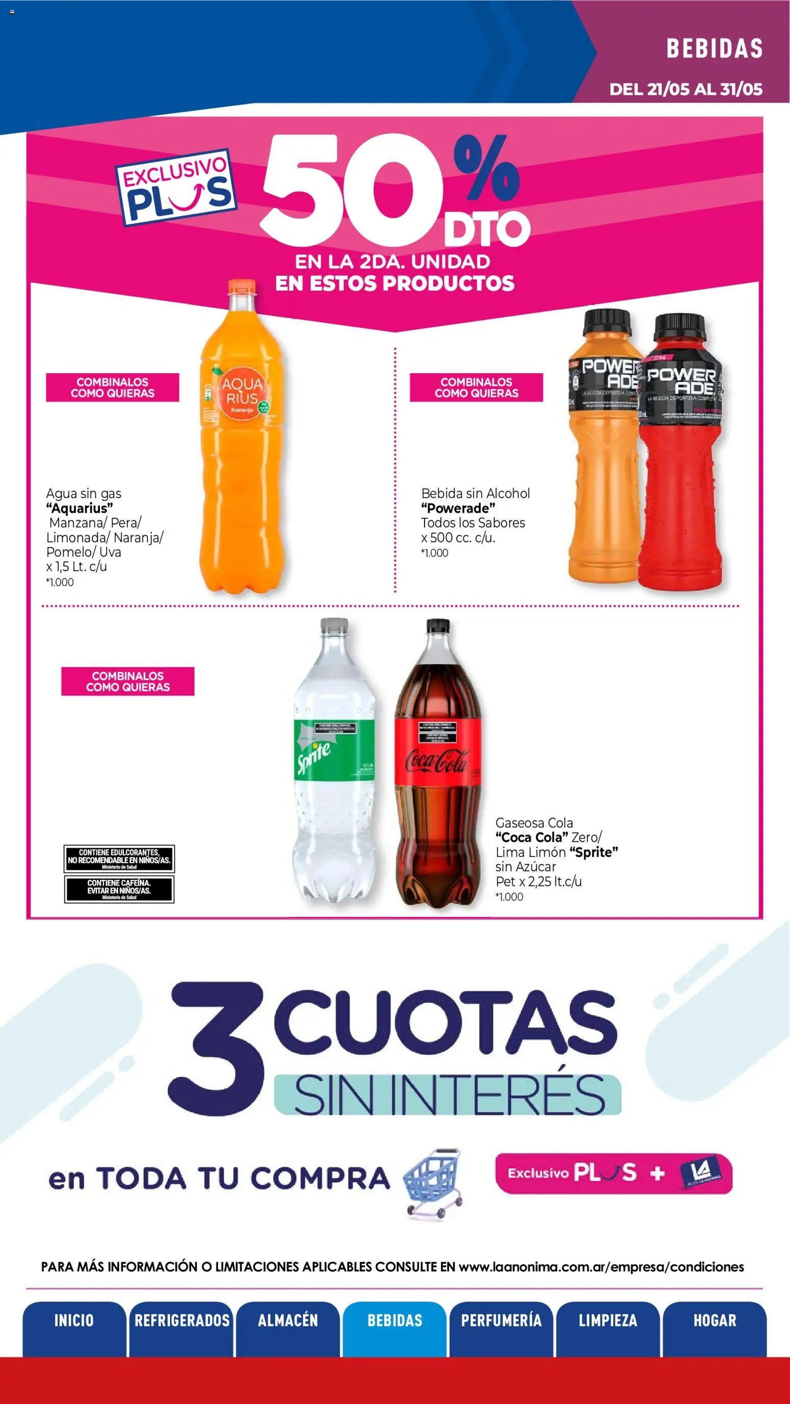 La Anonima catálogo │ válido desde el 21.05.2026 | Página: 22 | Productos: Azucar, Lima, Limón, Uva