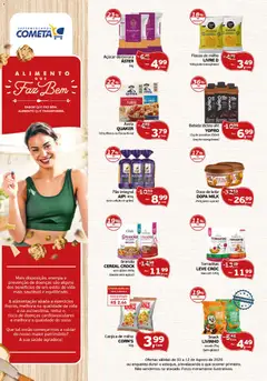 Cometa Supermercados ofertas Alimento Que Faz Bem - Pré-Visualização do folheto da loja Cometa Supermercados, válido de 03/08/2026 | Página: 1