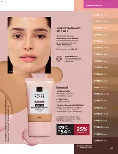 Avon - Campanha 04 - Pré-Visualização do folheto da loja Avon, válido de 18.02.2026 | Página: 41 | Produtos: Colágeno, Maquiagem, Base, Sérum
