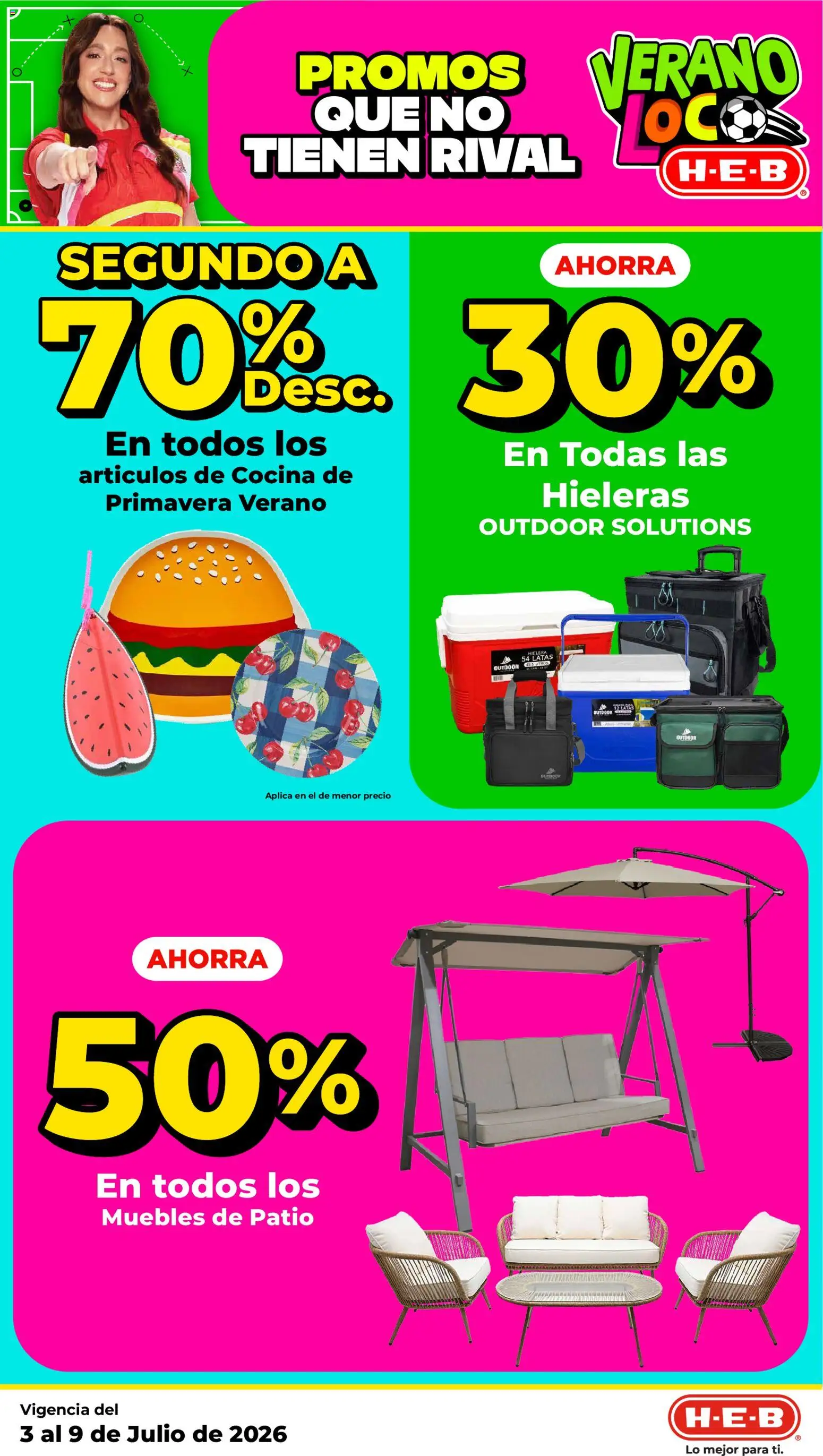 Nuevas ofertas de H-E-B válidas en toda la República Mexicana desde el 03/07/2026. ¡Encuentra las mejores ofertas en H-E-B folleto! | Página: 20 | Productos: Cocina