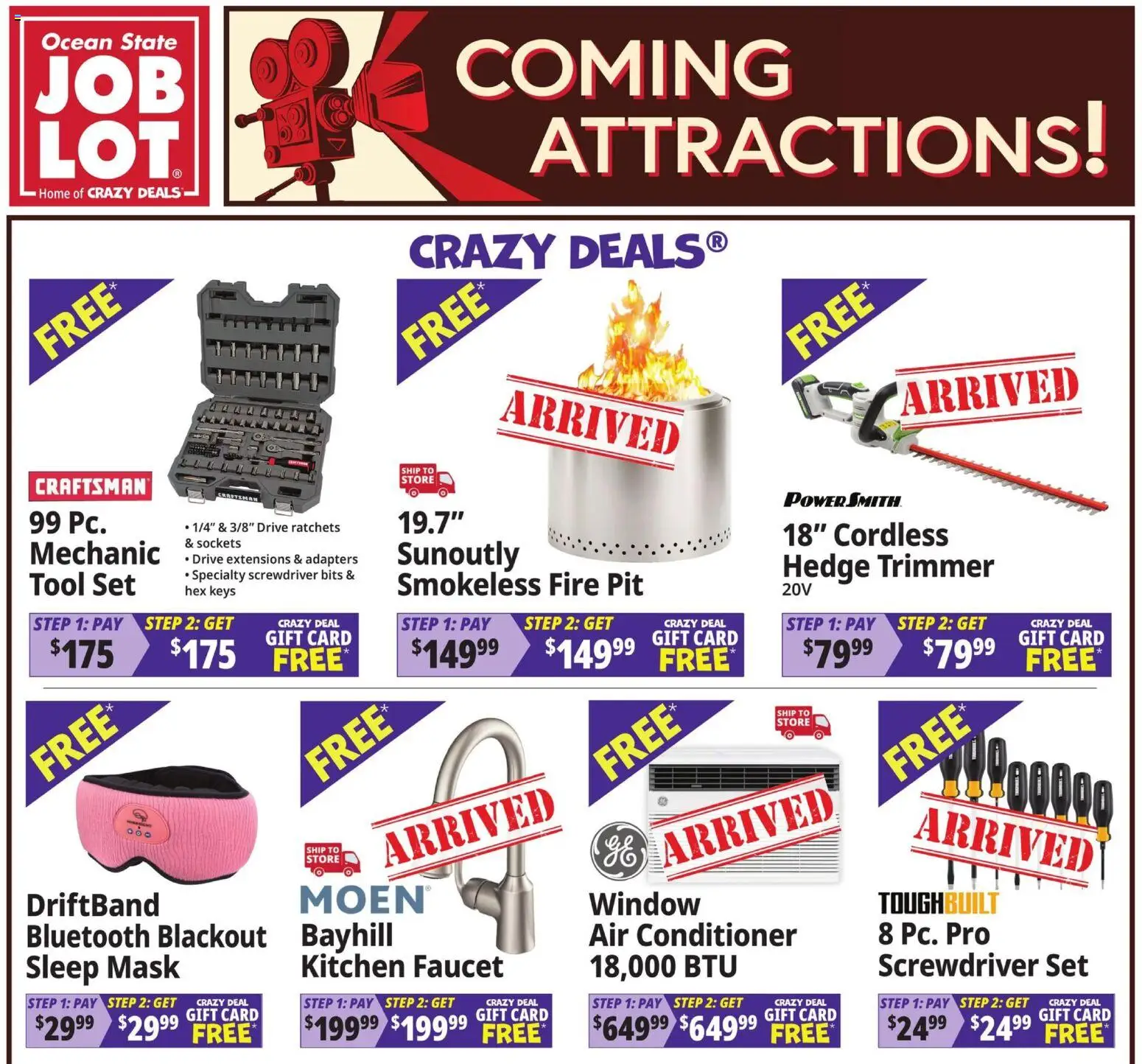 Ocean State Job Lot Coming Attractions - MA - valid from 09/17/2026 | Page: 1 | Products: Trimmer, Screwdriver, Conditioner, Air conditioner