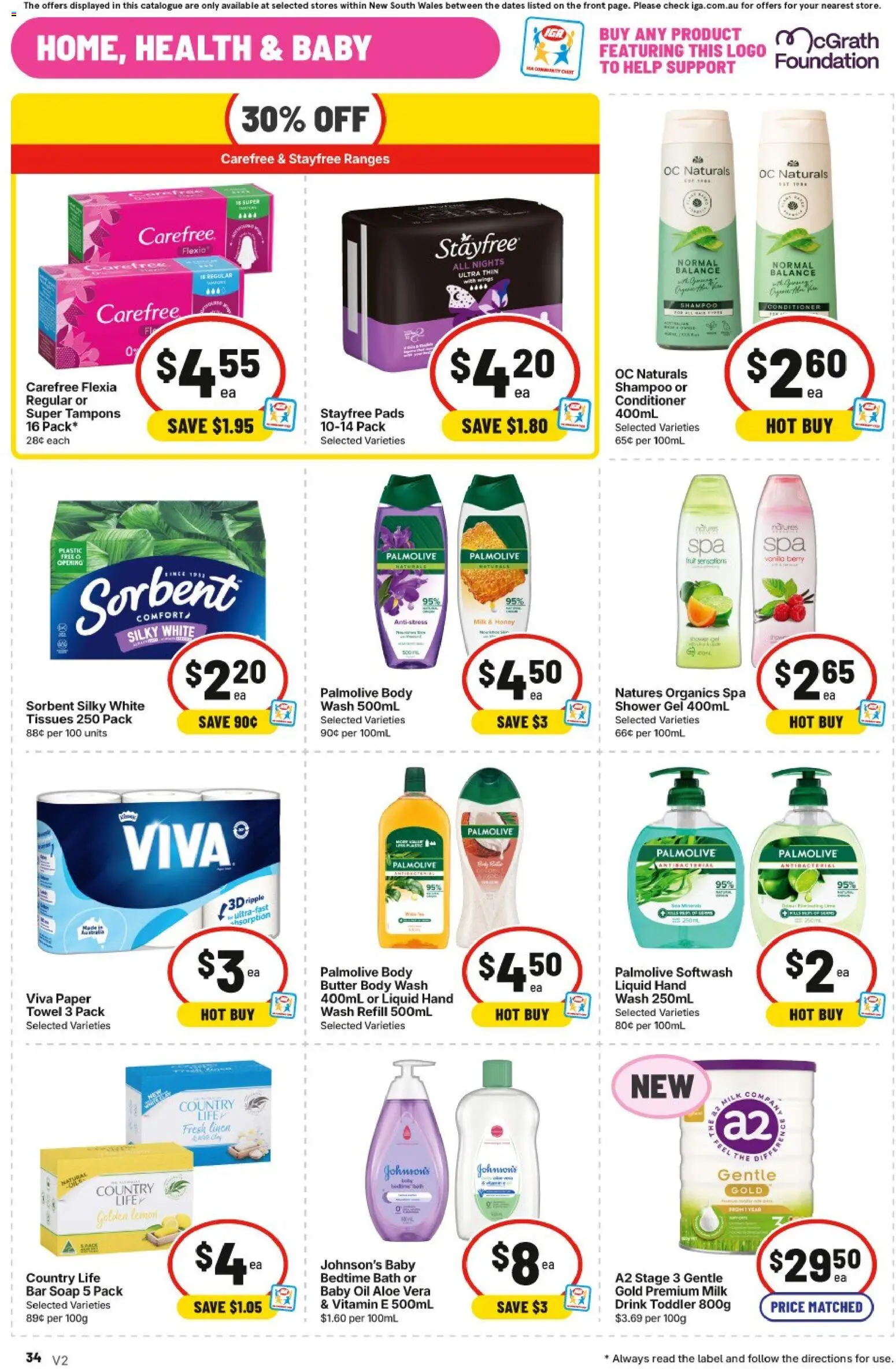 IGA catalogue - valid from 16/09/2026 | Page: 31 | Products: Linen, Butter, Aloe vera, Lemon