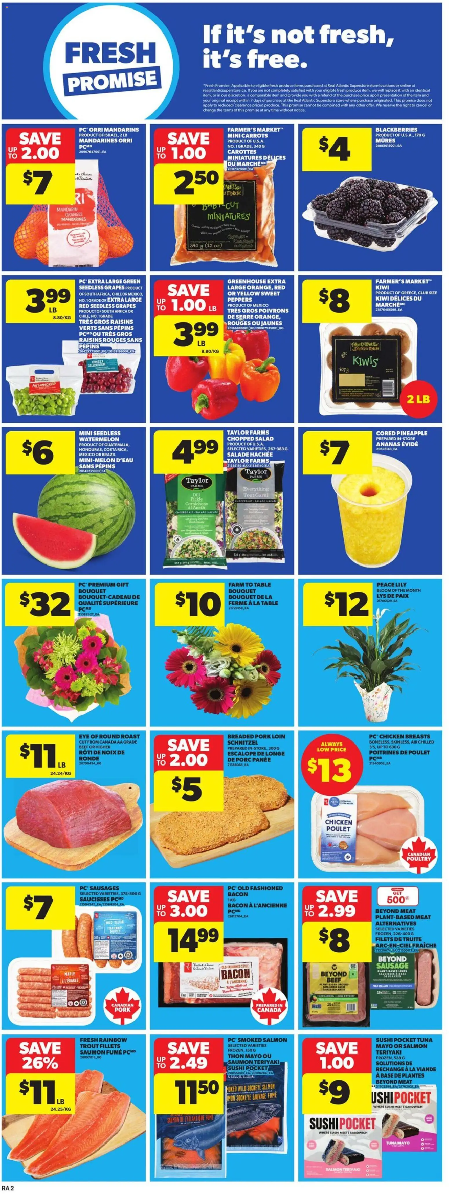 Atlantic Superstore flyer valid from 09.04.2026 | Page: 5 | Products: Salad, Chicken breasts, PC, Table