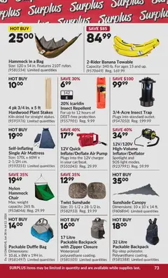Preview of Princess Auto flyer - 2 Week Sale! from shop Princess Auto valid from Jun 30, 2026 | Page: 78 | Products: Backpack, Bag, Mattress, Chair