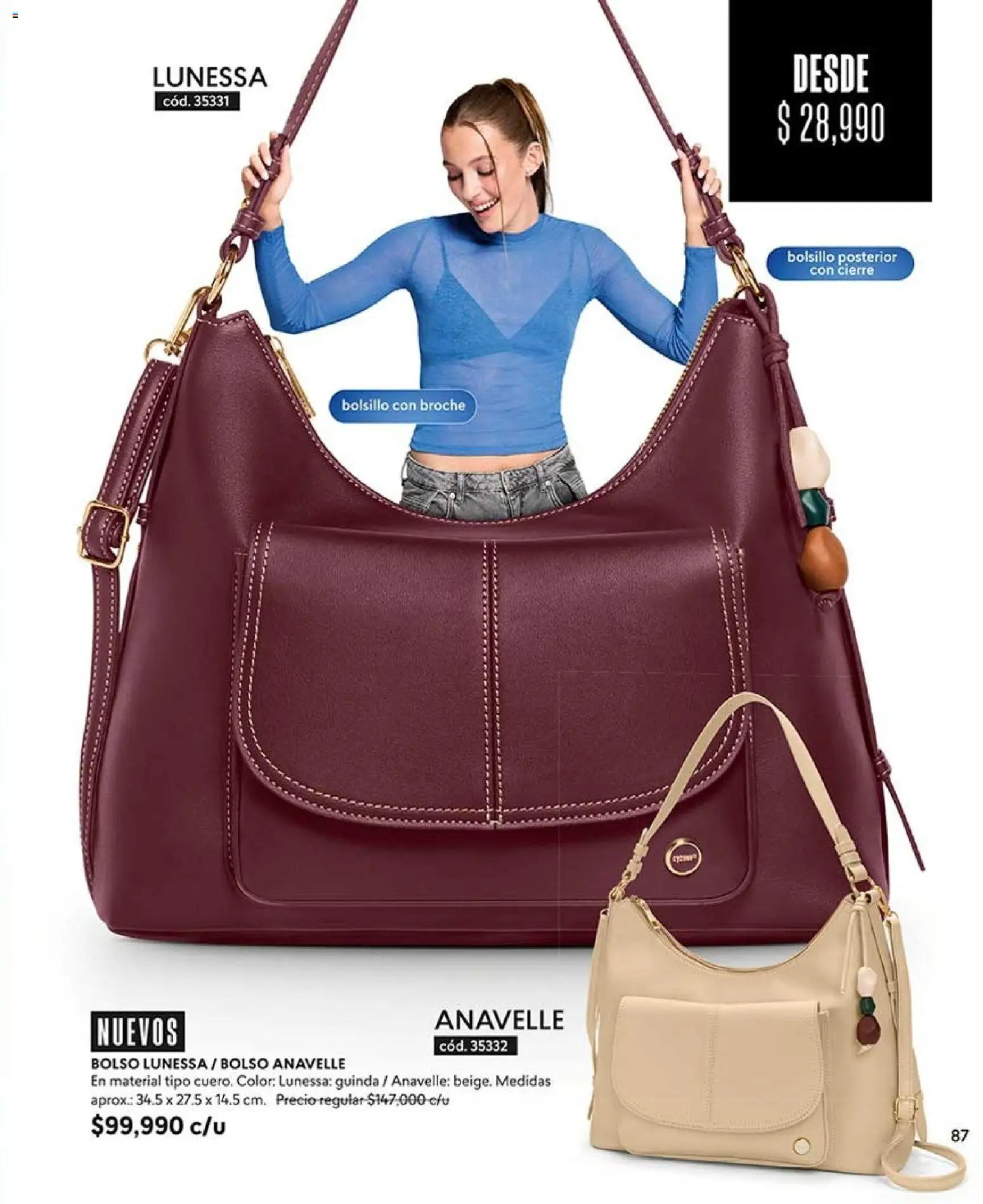 CyZone revista - valida desde el 17/08/2026 | Página: 87 | Productos: Bolso