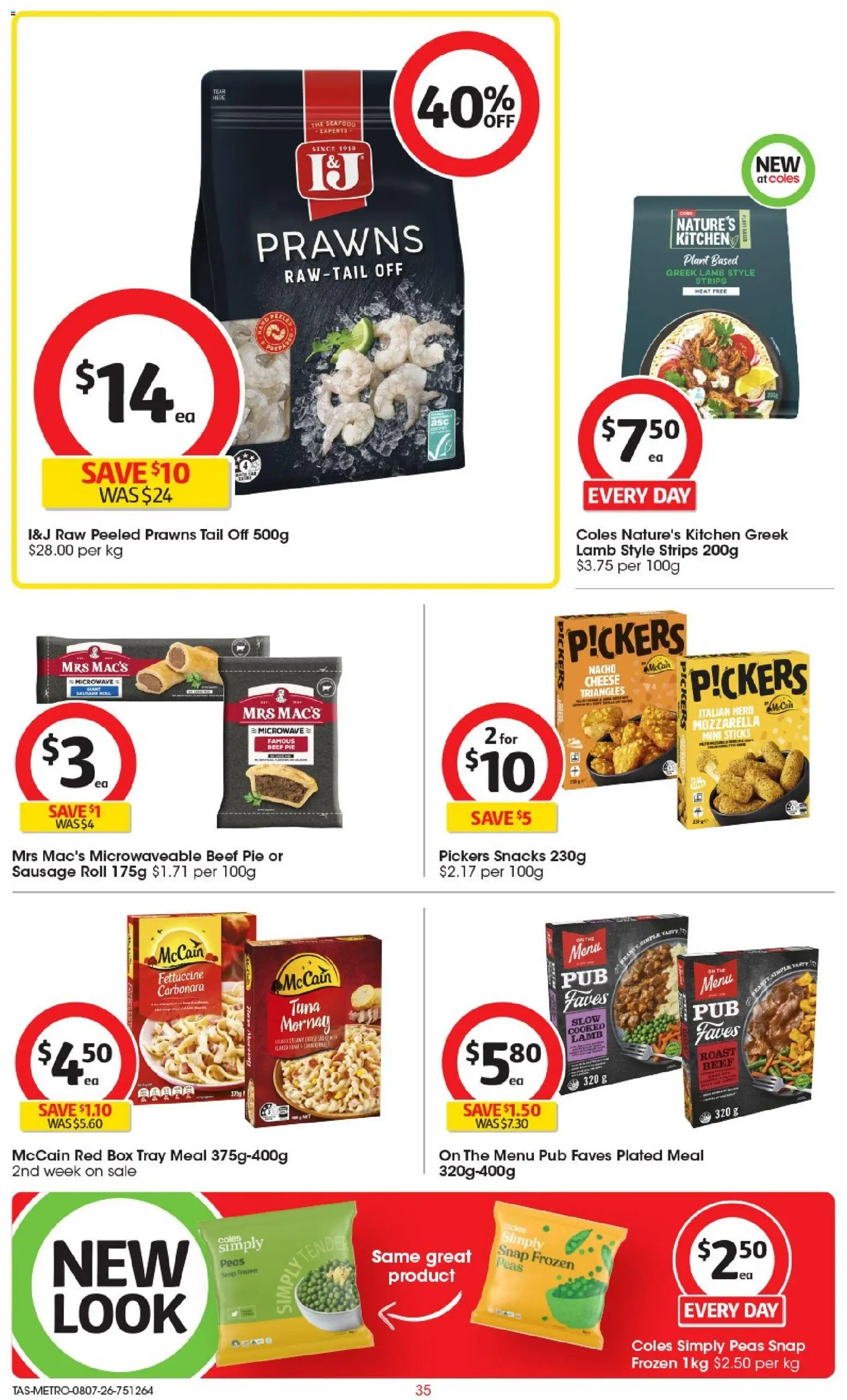 Coles catalogue - valid from 08/07/2026 | Page: 35 | Products: Plant, Cheese, Meat, Seafood