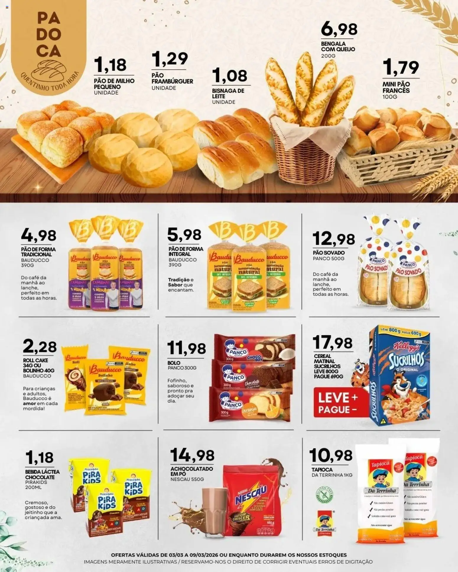 Mercadão Atacadista Folheto - válido de 03.03.2026 | Página: 7 | Produtos: Pó, Queijo, Café, Chocolate