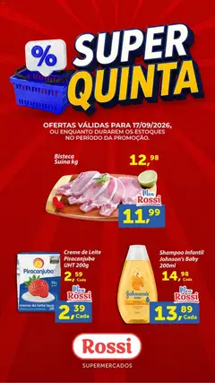 Rossi Supermercados ofertas do Dia - Pré-Visualização do folheto da loja Rossi Supermercados, válido de 17/09/2026