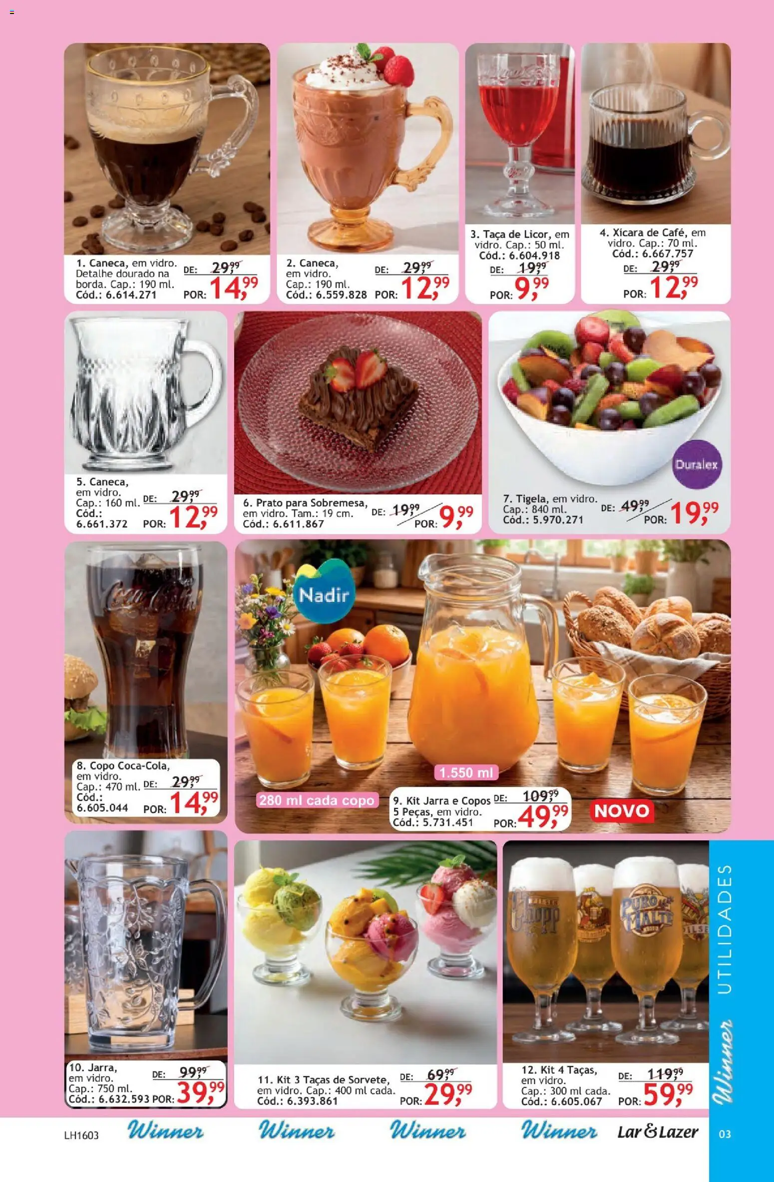 Quatro Estações Folheto - válido de 01/10/2026 | Página: 5 | Produtos: Taças, Jarra, Copos