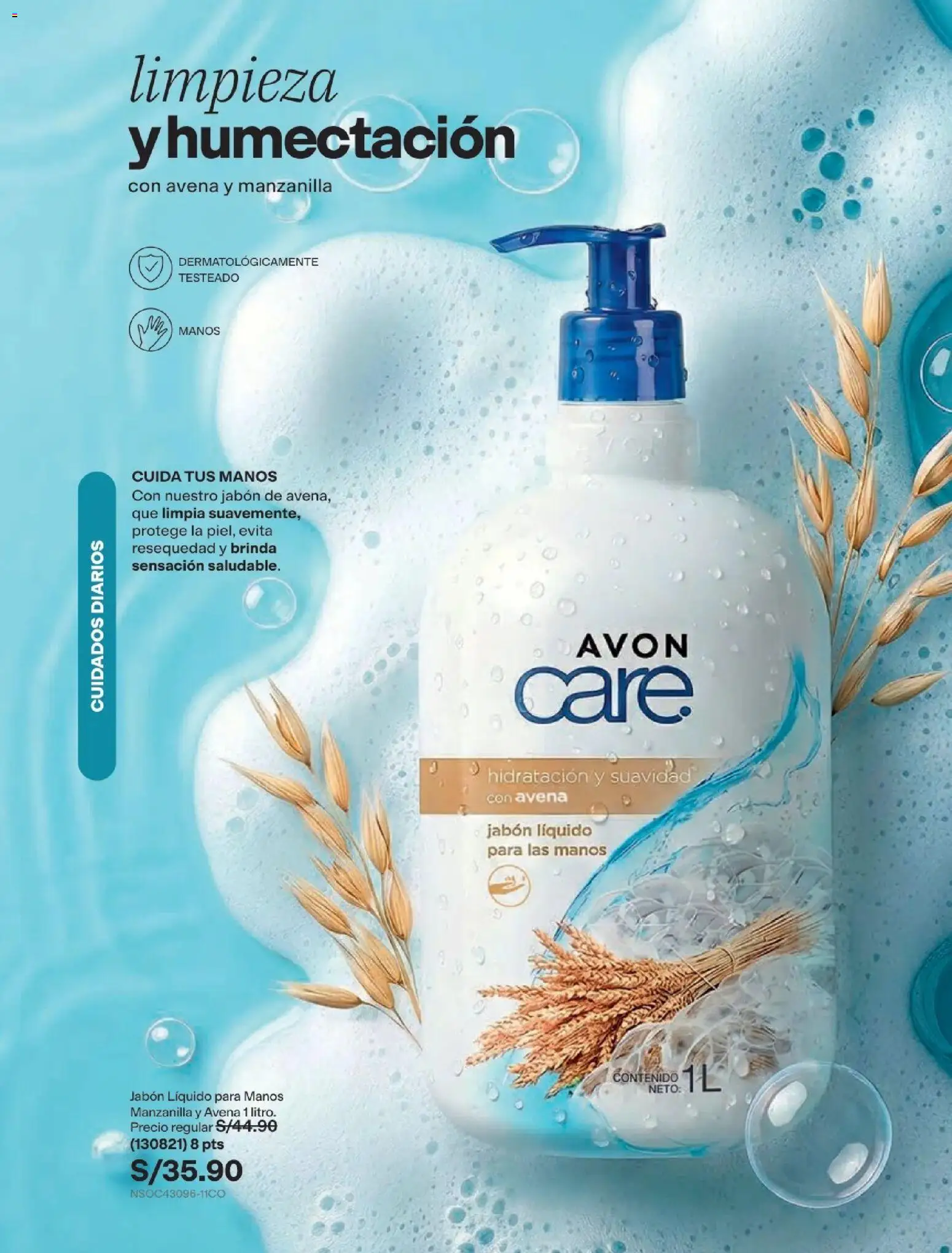Catálogo Avon válido desde 22/07/2026 | Página: 143 | Productos: Jabón, Avena
