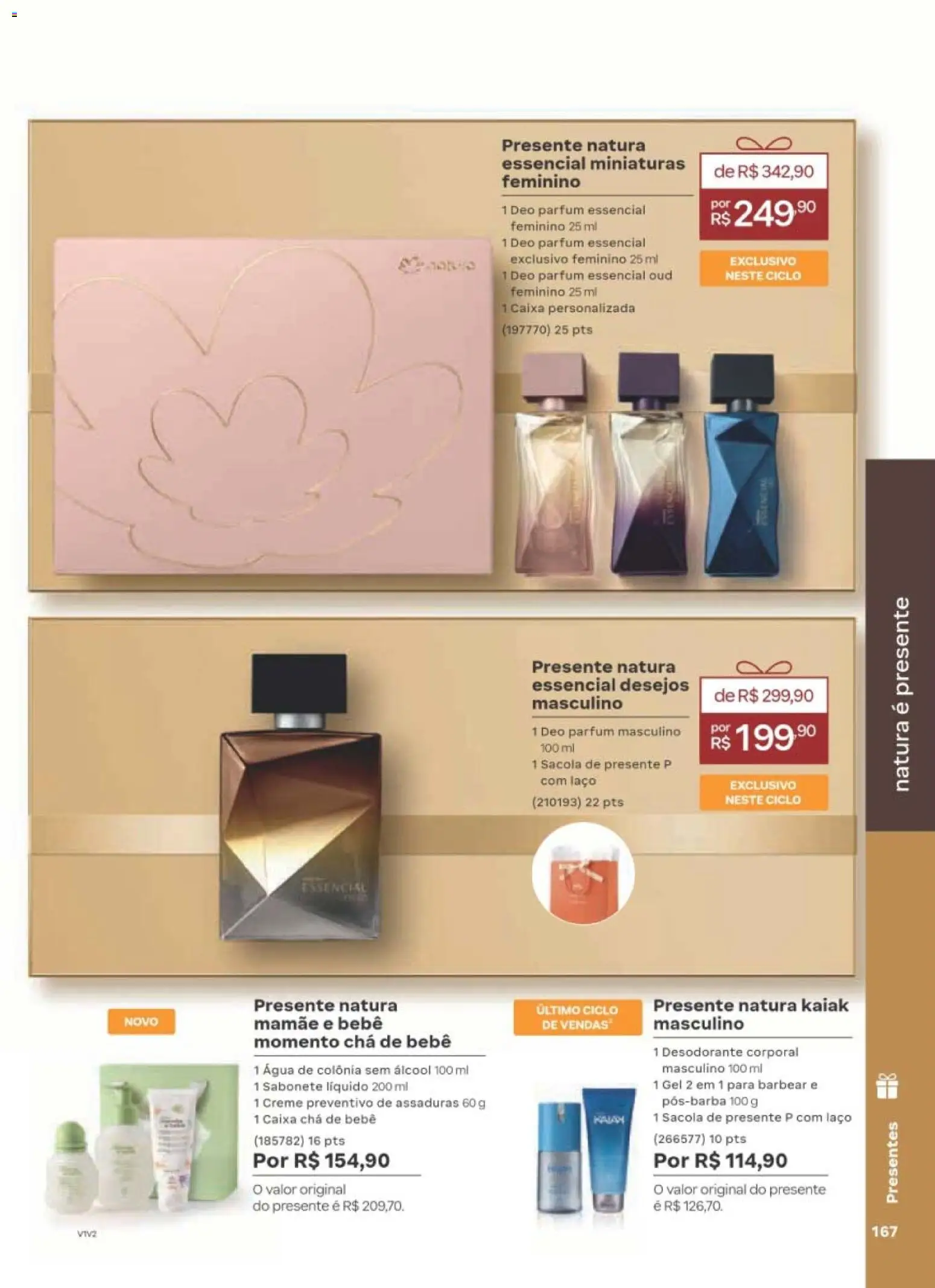 Natura Folheto - válido de 10/08/2026 | Página: 174 | Produtos: Caixa, Creme, Sabonete, Sabonete líquido