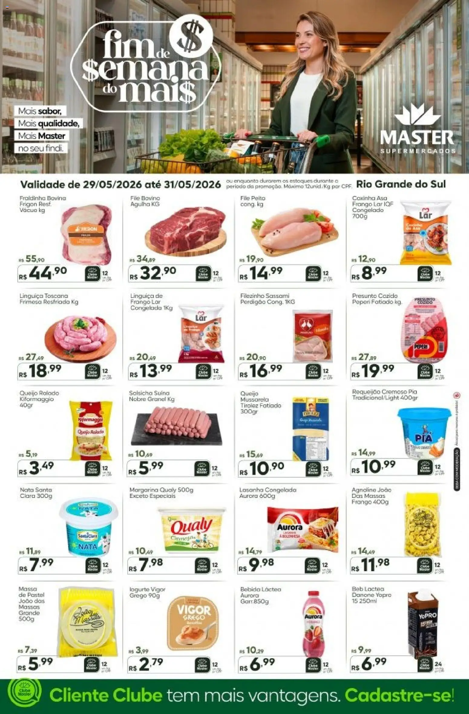 Master Folheto - válido de 29.05.2026 | Página: 2 | Produtos: Salsicha, Linguiça, Bebida, Margarina