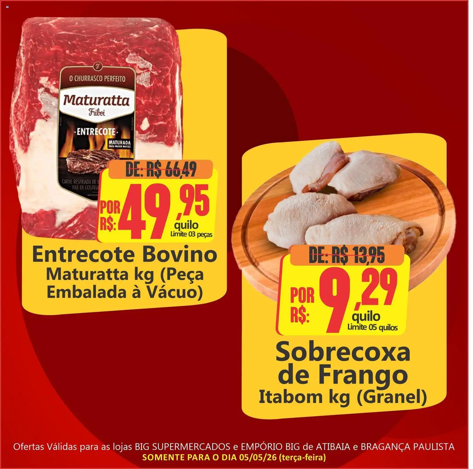 Big Supermercados Folheto - válido de 05.05.2026 | Página: 2 | Produtos: Carne, Frango