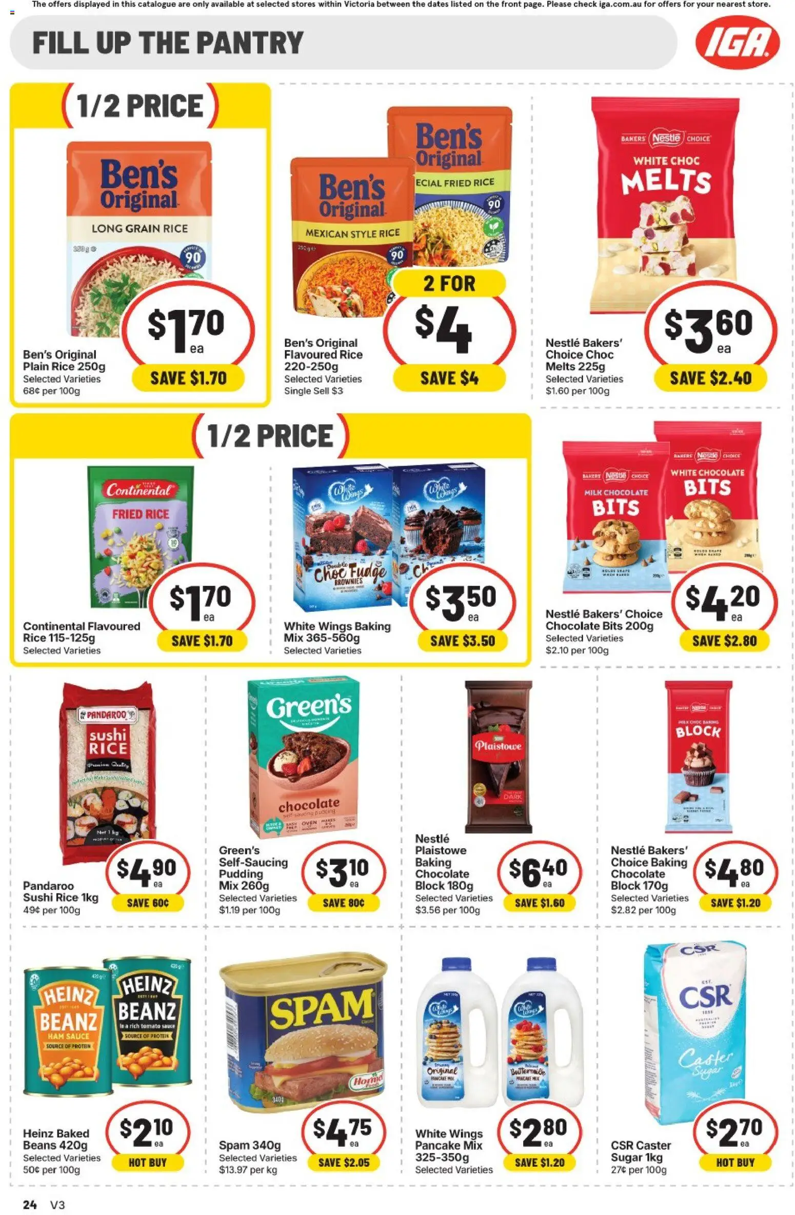 IGA catalogue - valid from 30/09/2026 | Page: 30 | Products: Milk, Sugar, Beans, Sushi