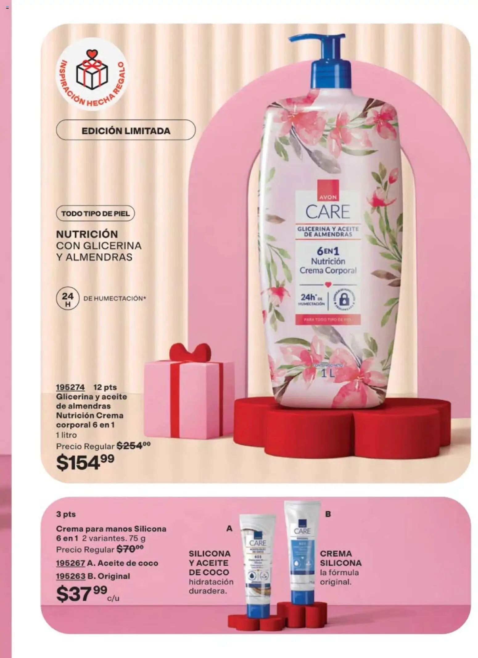 Nuevas ofertas de AVON válidas en toda la República Mexicana desde el 02.04.2026. ¡Encuentra las mejores ofertas en AVON campaña 6 2026! | Página: 57 | Productos: Almendras, Crema, Aceite, Body