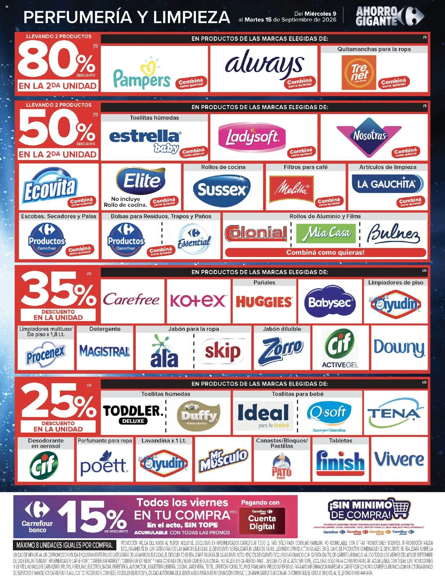 Carrefour - Ofertas │ válido desde el 09/09/2026 | Página: 18 | Productos: Toallitas húmedas, Jabón, Quitamanchas, Café