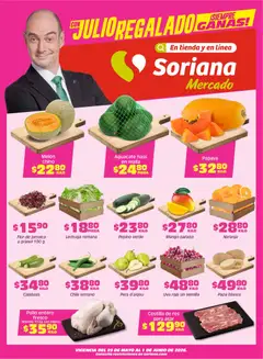 Vista previa de Soriana Fin de Semana Mercado: Tamaulipas, nuevo folleto de la tienda, válido en México a partir del 29.05.2026