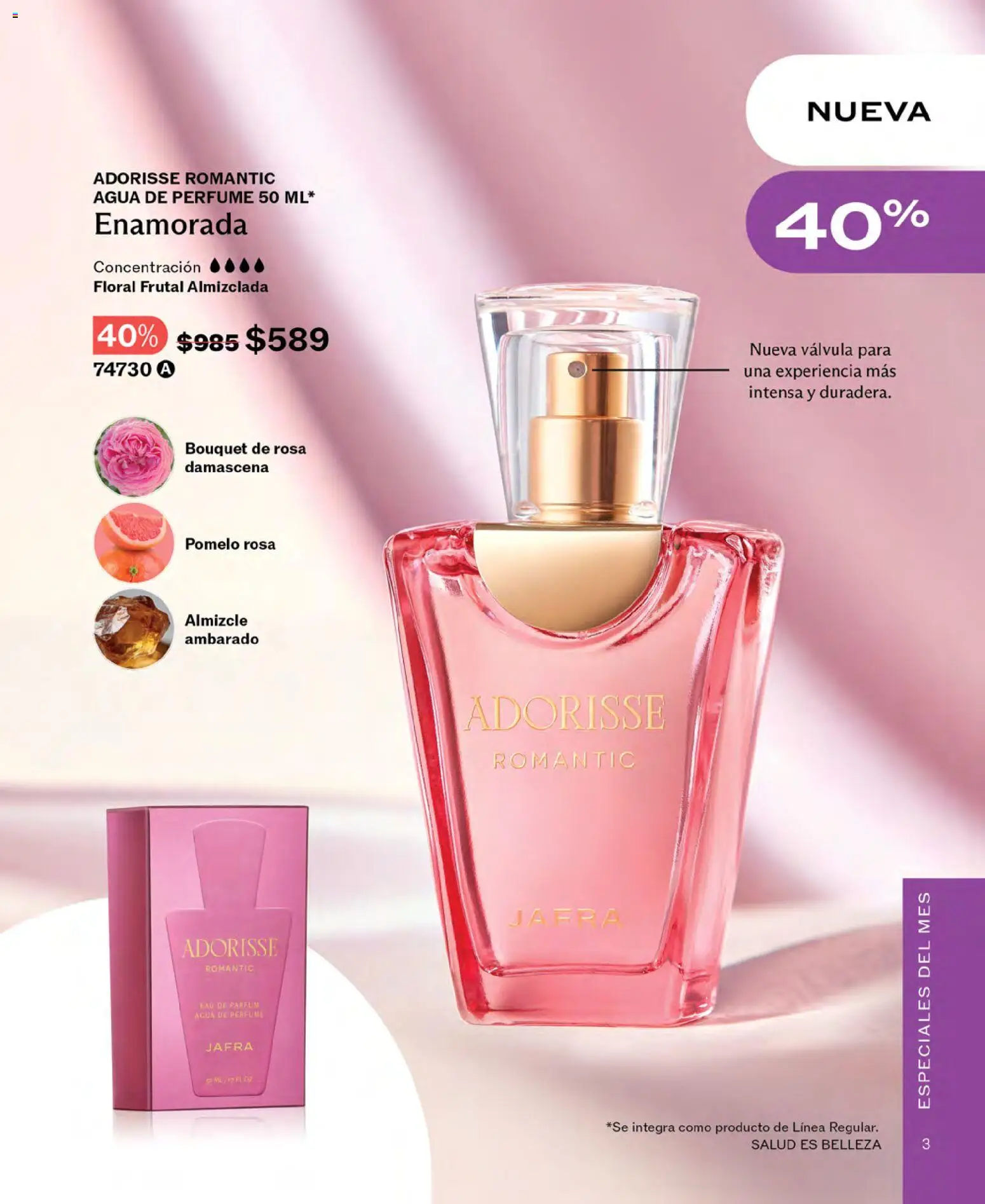 Nuevas ofertas de JAFRA válidas en toda la República Mexicana desde el 01.04.2026. ¡Encuentra las mejores ofertas en JAFRA catálogo! | Página: 3 | Productos: Agua, Válvula, Perfume