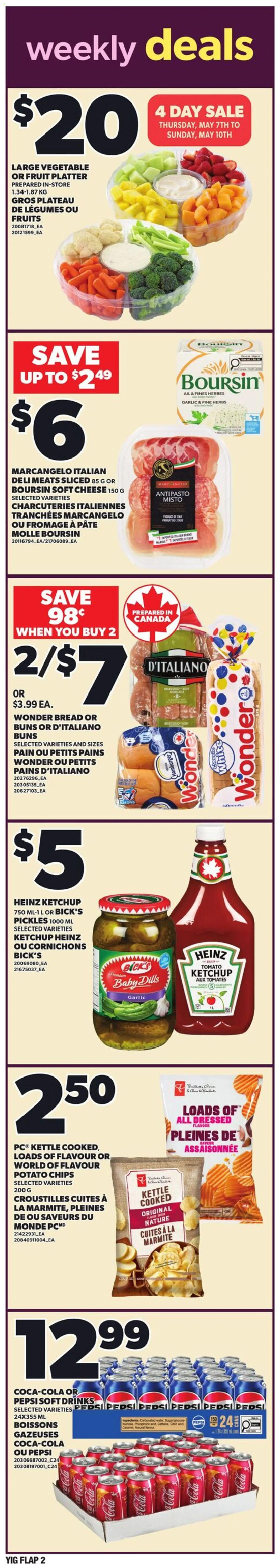 Independent Grocer flyer valid from 07.05.2026 | Page: 2 | Products: Chips, Ketchup, Kettle, Cheese