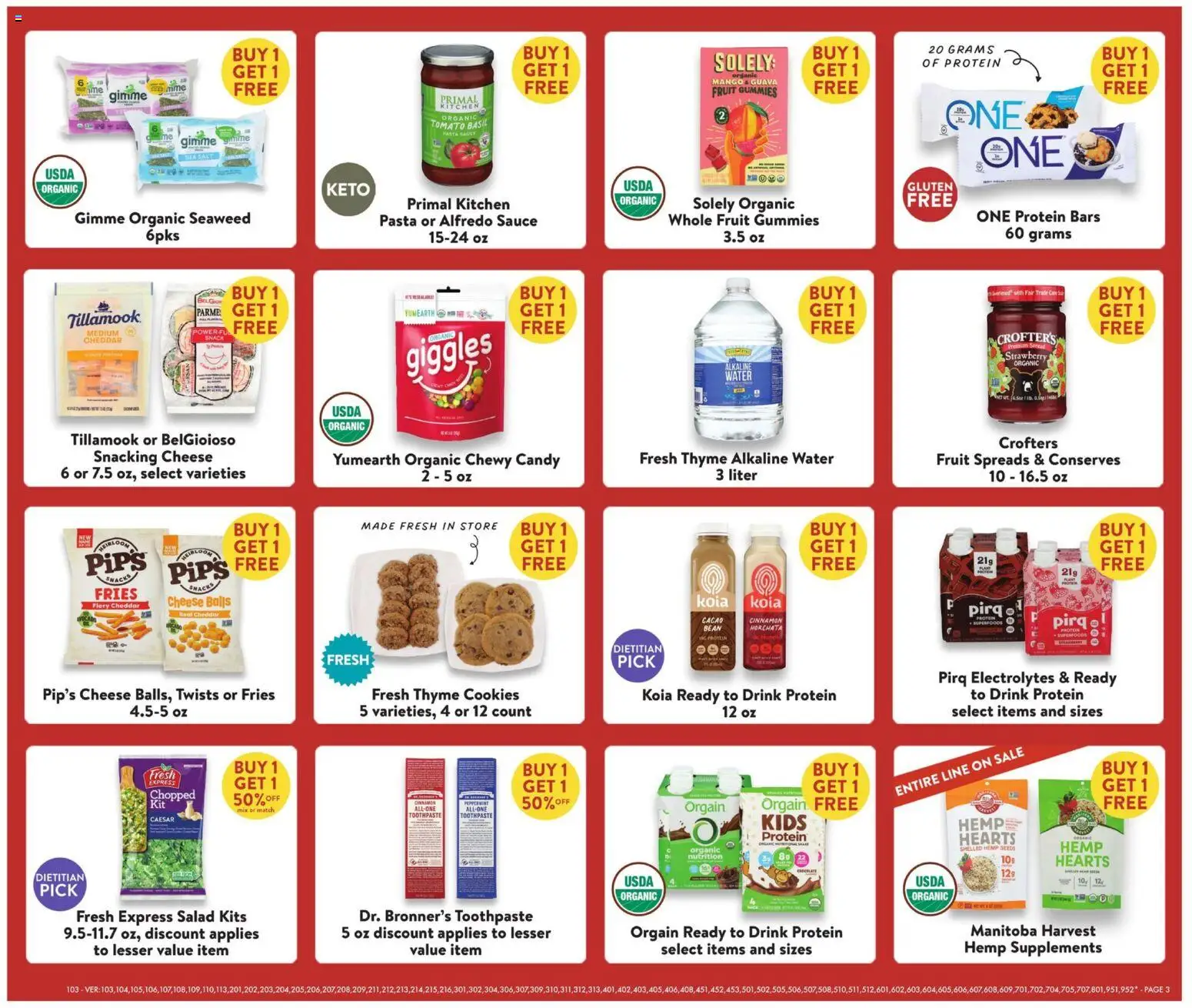 Fresh Thyme Weekly Ad - valid from 08/05/2026 | Page: 6 | Products: Cheese, Toothpaste, Pasta, Mango