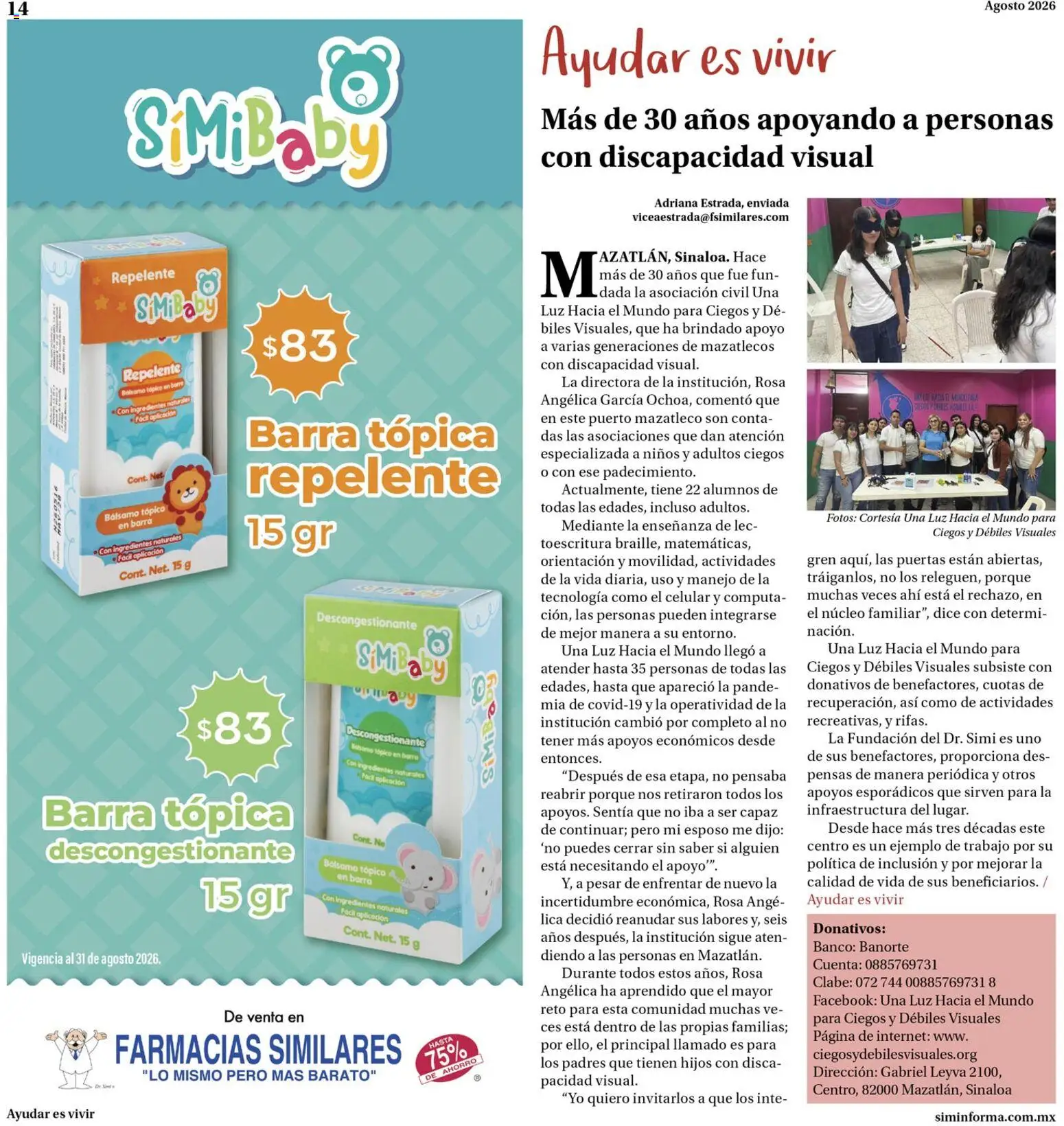 Nuevas ofertas de Farmacias Similares válidas en toda la República Mexicana desde el 01/08/2026. ¡Encuentra las mejores ofertas en Farmacias Similares catálogo! | Página: 14