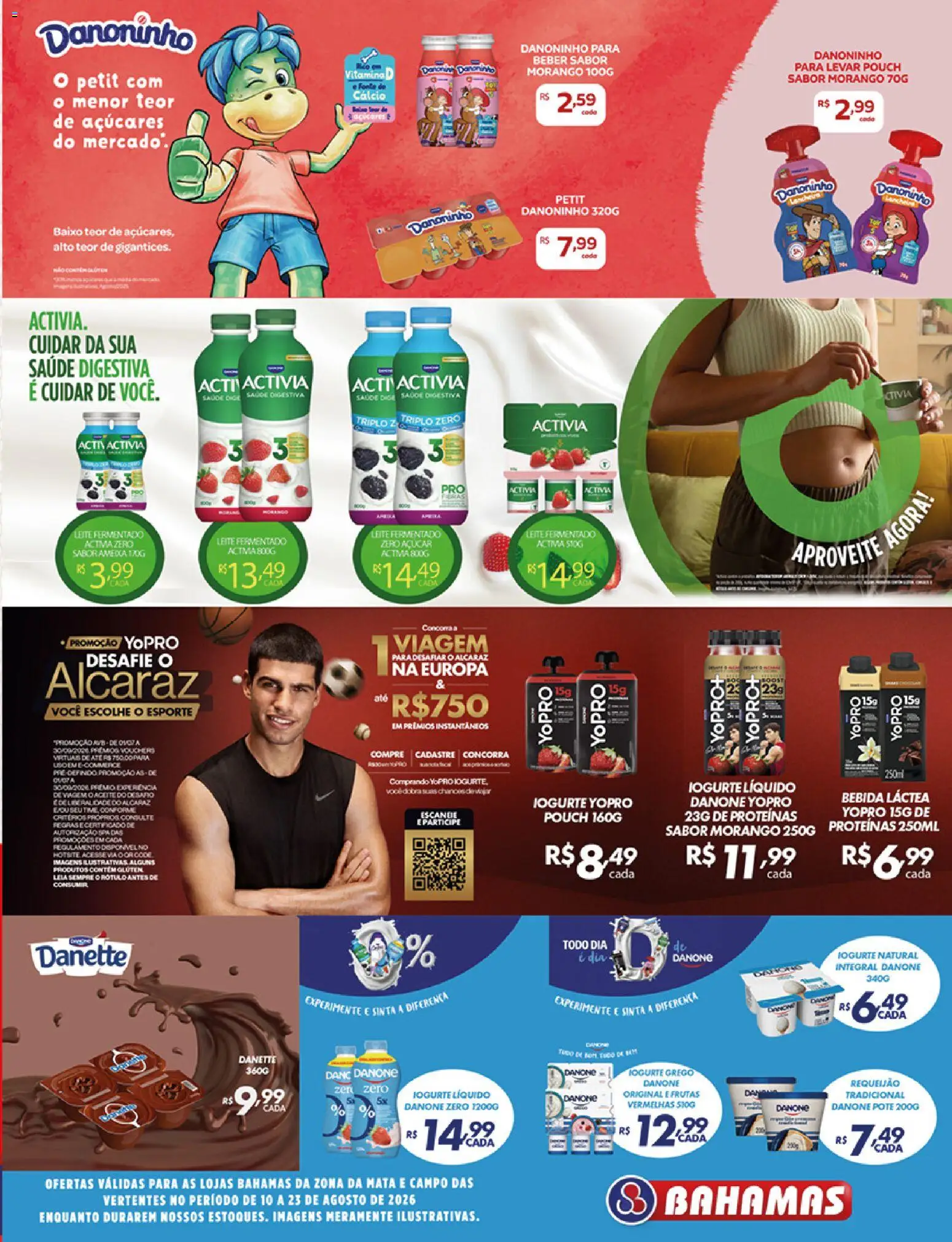 Bahamas Supermercados Folheto - válido de 10/08/2026 | Página: 7 | Produtos: Frutas, Leite, Iogurte natural, Leite fermentado