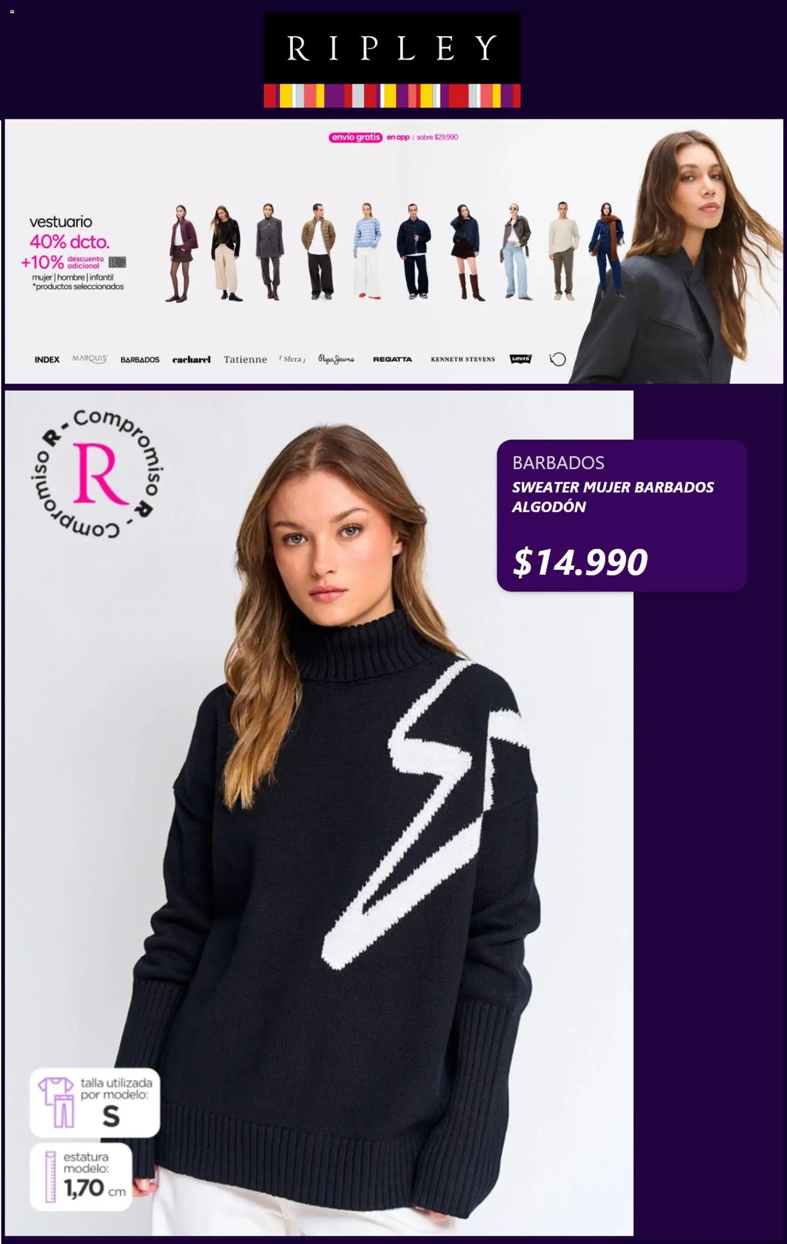 Ripley Ofertas │ válido desde el 26.05.2026 | Página: 6 | Productos: Algodón, Sweater, Sobre