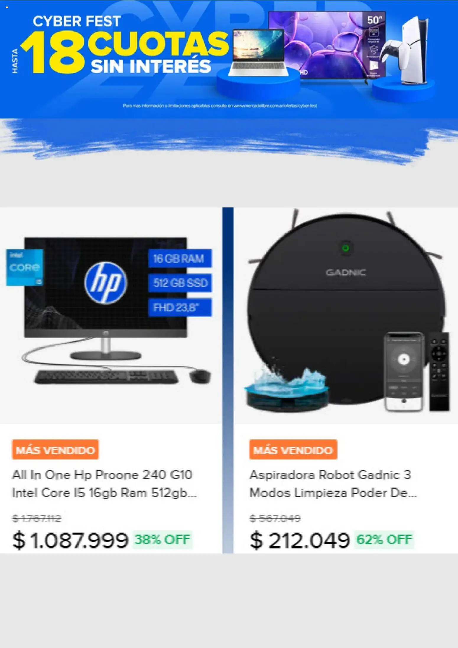 Mercado Libre catálogo │ válido desde el 10/03/2026 | Página: 5 | Productos: Aspiradora, Robot
