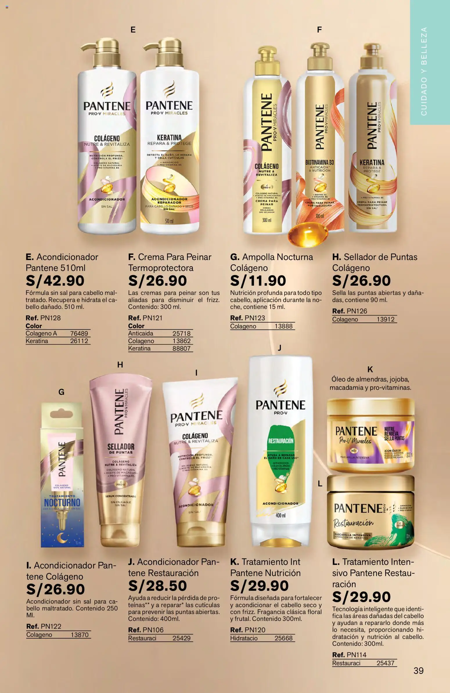 Catálogo Leonisa válido desde 27.04.2026 | Página: 39 | Productos: Acondicionador, Aceite, Pan, Fragancia