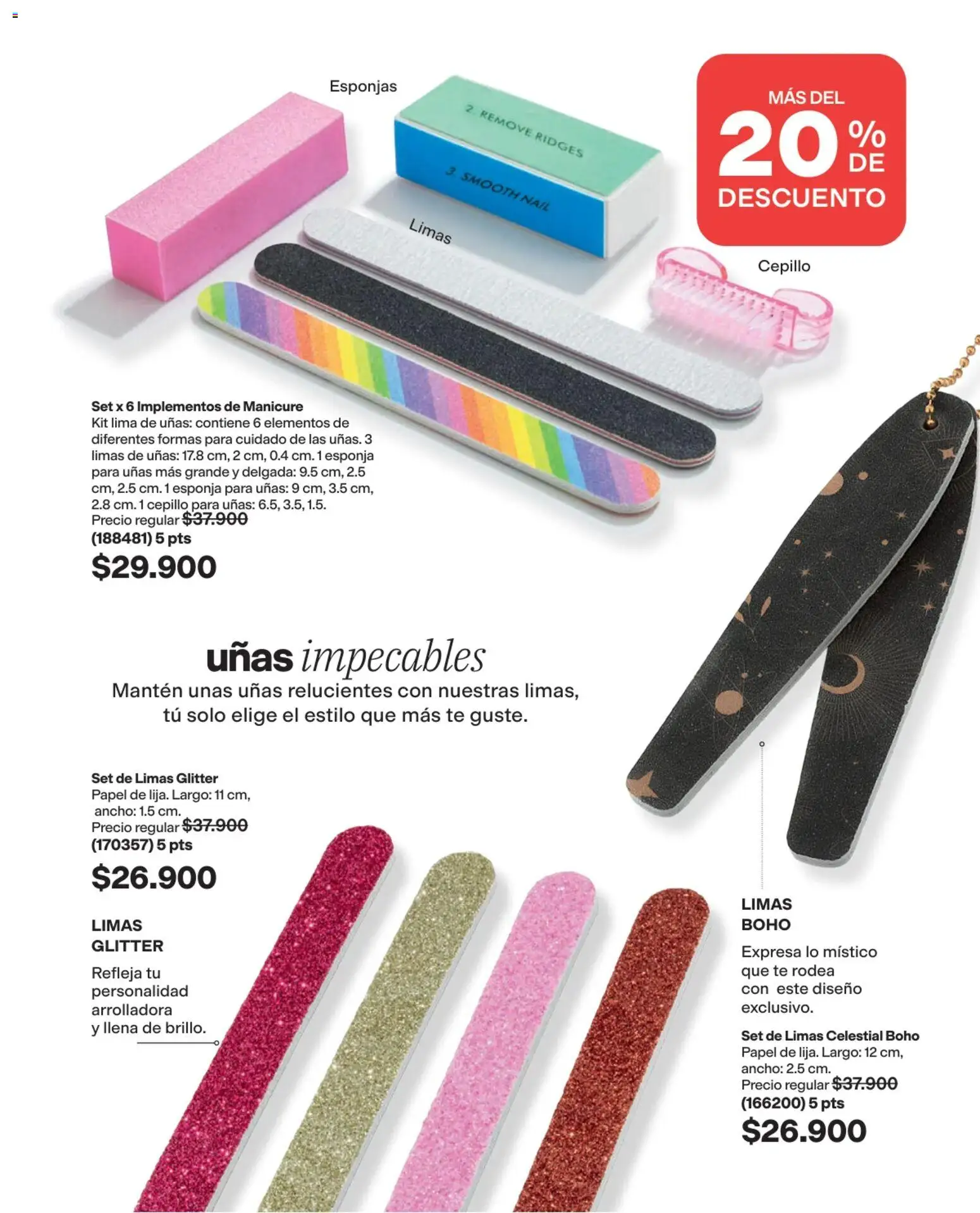 Avon revista - valida desde el 03/08/2026 | Página: 171 | Productos: Esponjas, Glitter, Lima, Cepillo