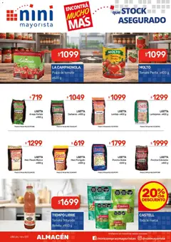 Vista previa NINI Mayorista catálogo válido desde el 14/09/2026 | Página: 27 | Productos: Arveja, Botella, Garbanzos, Tomate