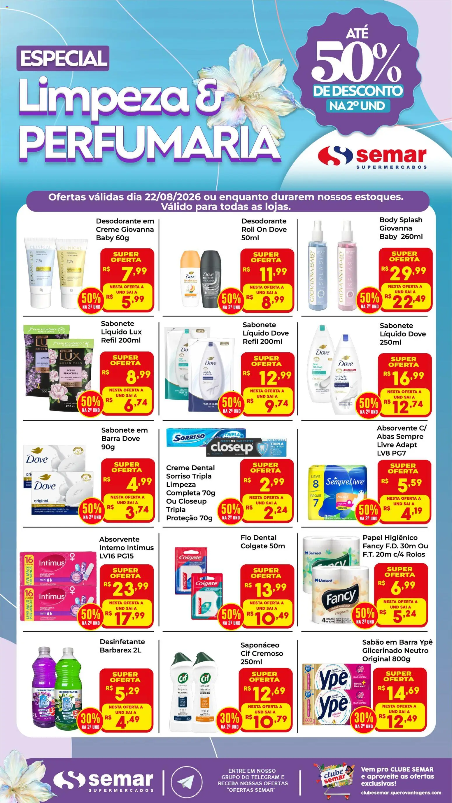 Semar Supermercado Folheto - válido de 22/08/2026 | Página: 1