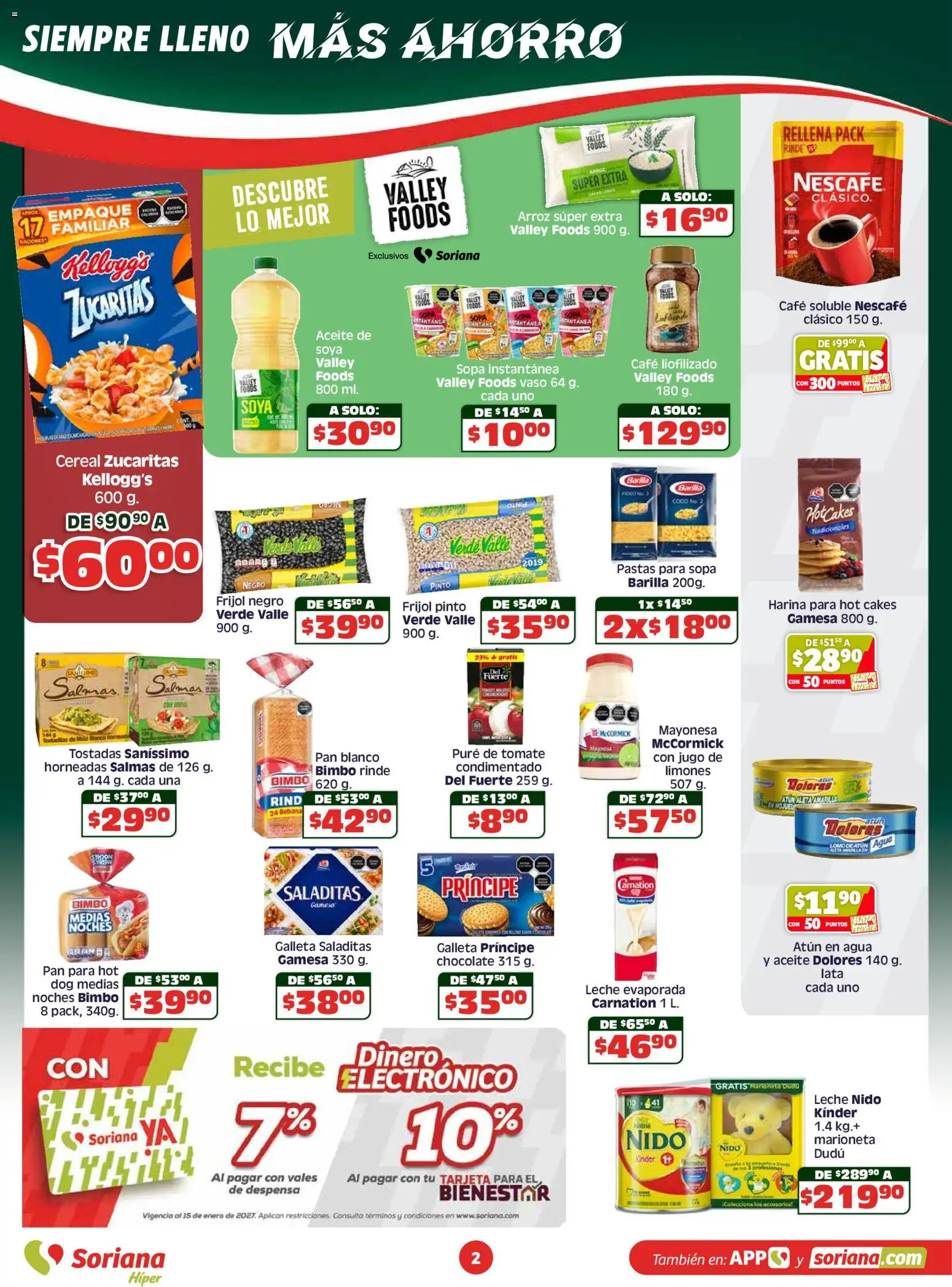 Nuevas ofertas de Soriana válidas en toda la República Mexicana desde el 30.04.2026. ¡Encuentra las mejores ofertas en Soriana Apoyamos con todo Híper Nacional! | Página: 2
