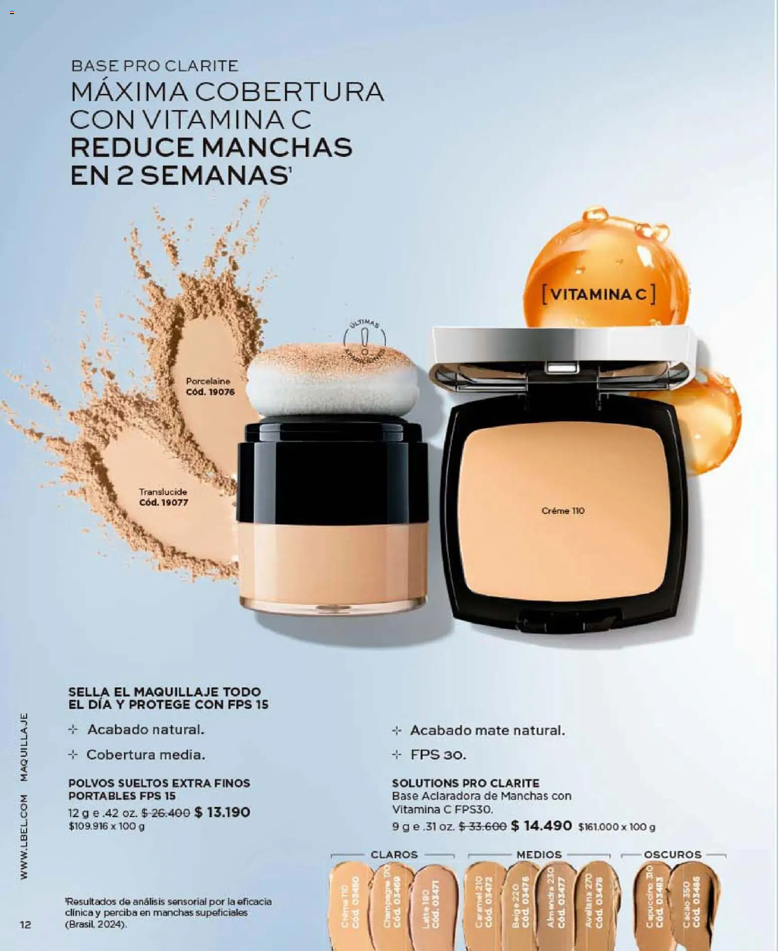 Catálogo L'Bel Campaña 10 │ válido desde el 01.06.2026 | Página: 12 | Productos: Almendra, Cacao, Base, Crema