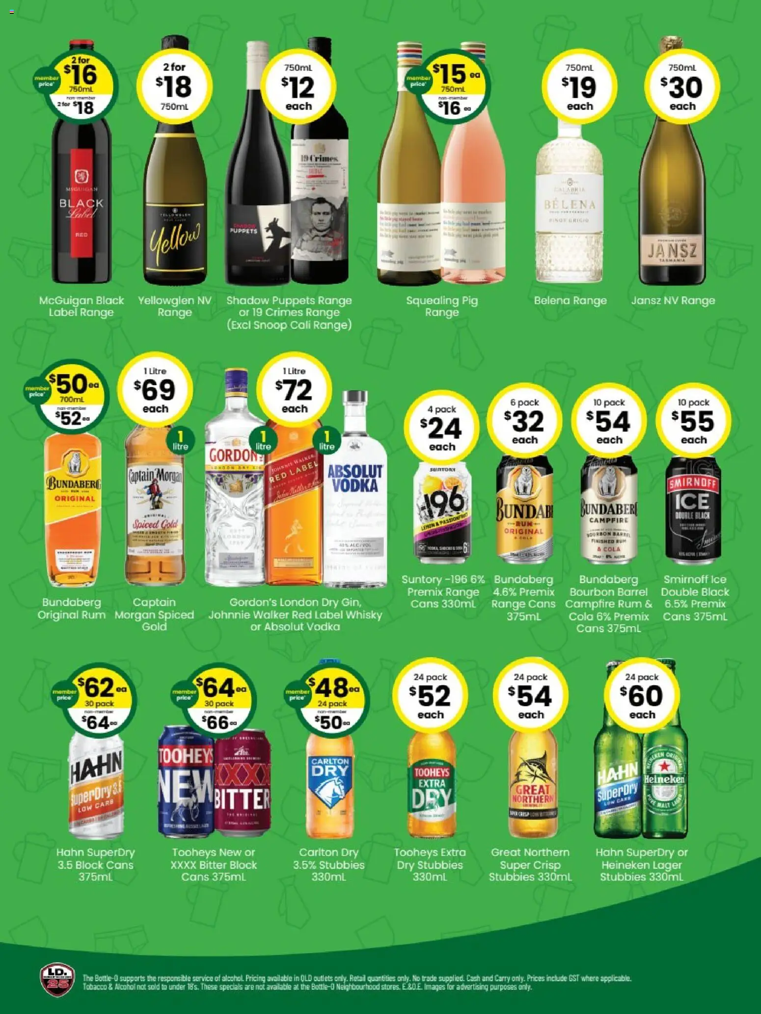 The Bottle-O catalogue - valid from 17/08/2026 | Page: 2 | Products: Absolut Vodka, Alcohol, Heineken, Bourbon
