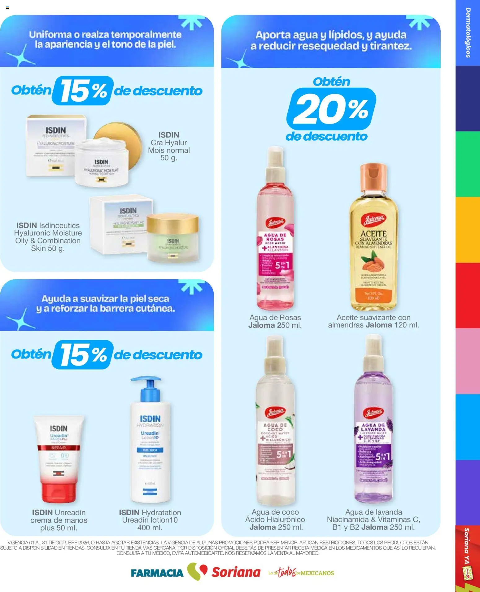 Nuevas ofertas de Soriana válidas en toda la República Mexicana desde el 01/10/2026. ¡Encuentra las mejores ofertas en Soriana Híper - Folleto Farmacia! | Página: 5