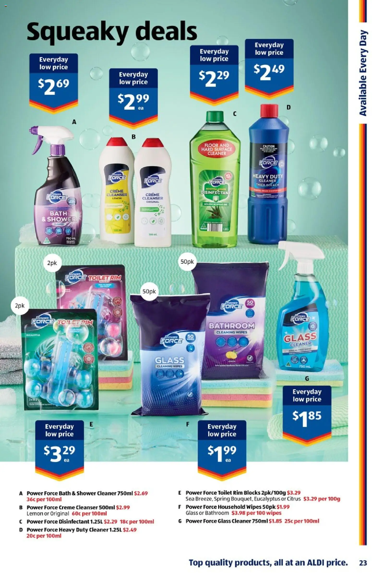 Aldi catalogue - valid from 24.06.2026 | Page: 23 | Products: Bath, Shower, Household, Cleaner