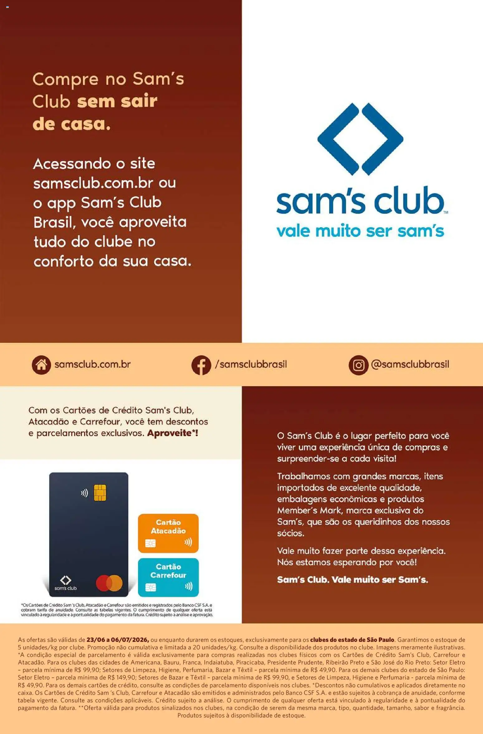 Sam's Club Folheto - válido de 23/06/2026 | Página: 13 | Produtos: Banco