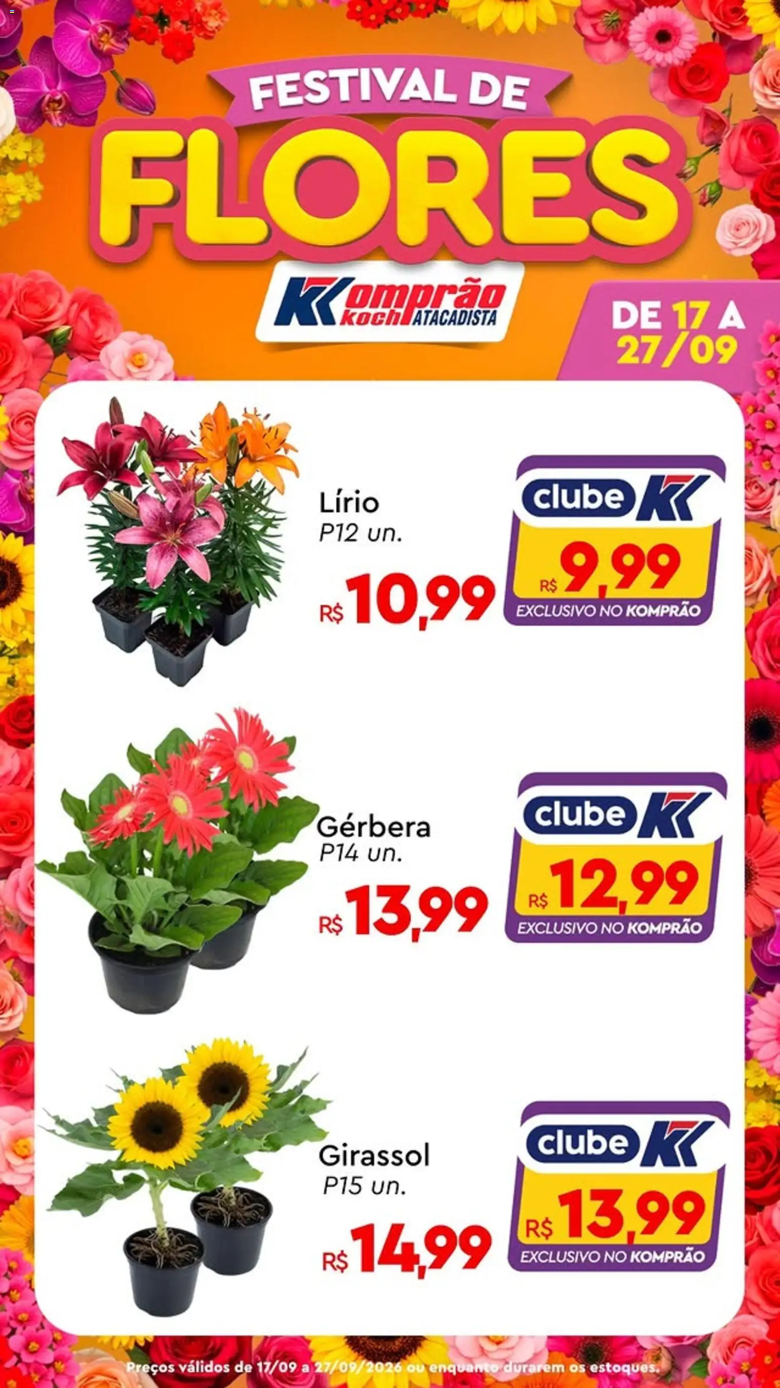 Komprao Atacadista Folheto - válido de 17/09/2026 | Página: 5 | Produtos: Flores, Gerbera